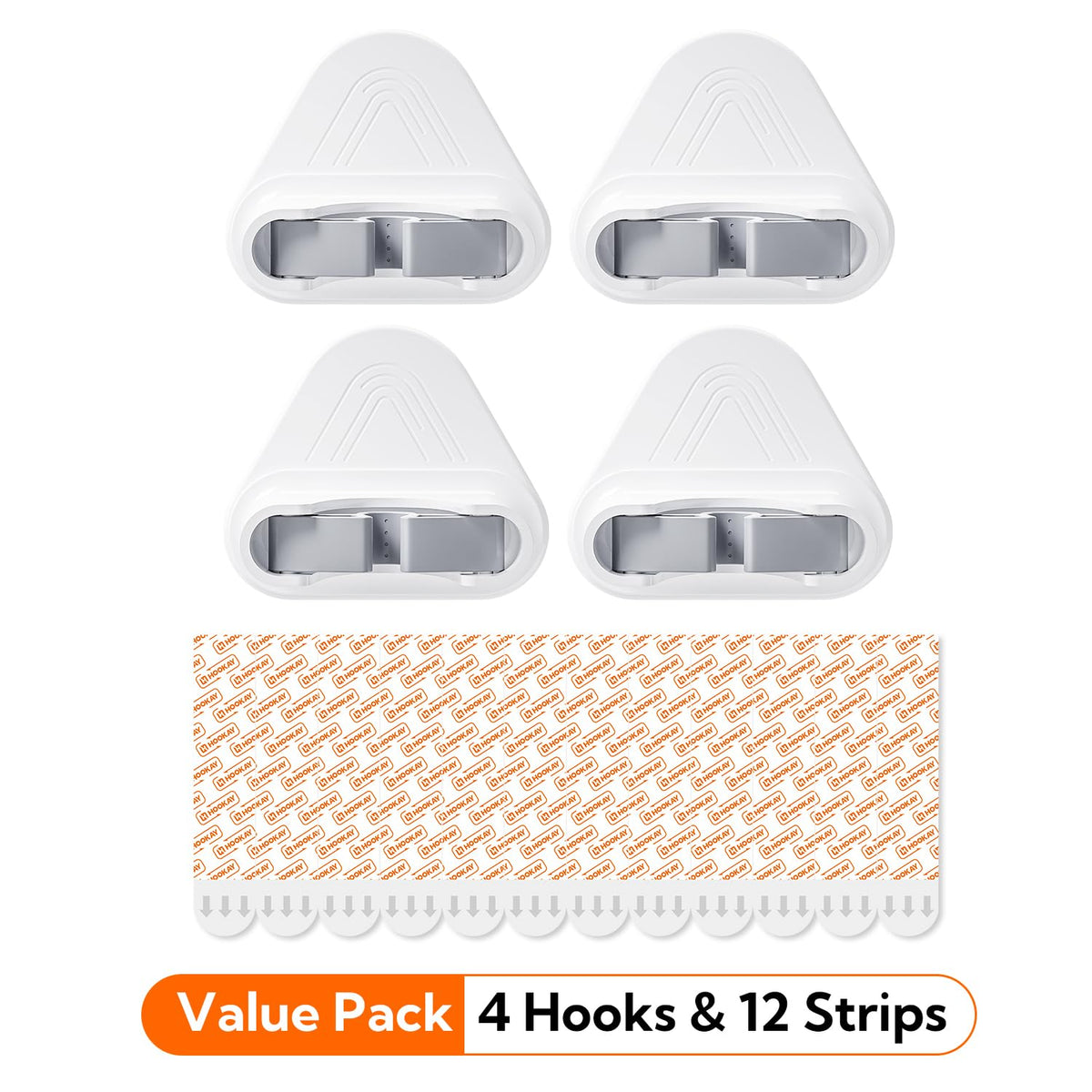 10lbs Broom and Mop Grippers Wall Hooks (4 Count)