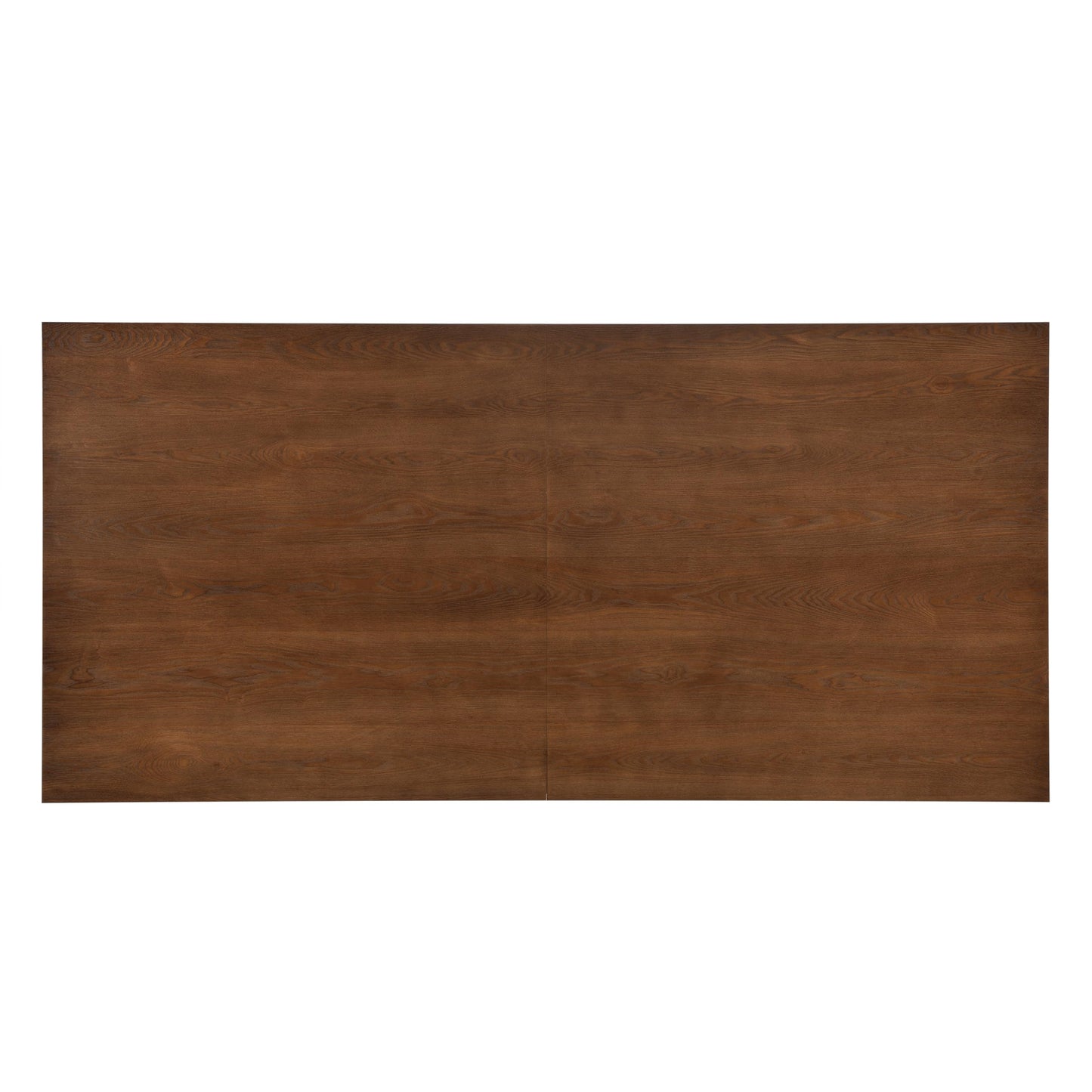84" Mid Century Modern Dining Table for 6-8 Farmhouse Wood Kitchen Dining Room Table with Fluted Pedestal Base Large Rectangle Dinner Tables for Kitchen Dining Living Room, Walnut
