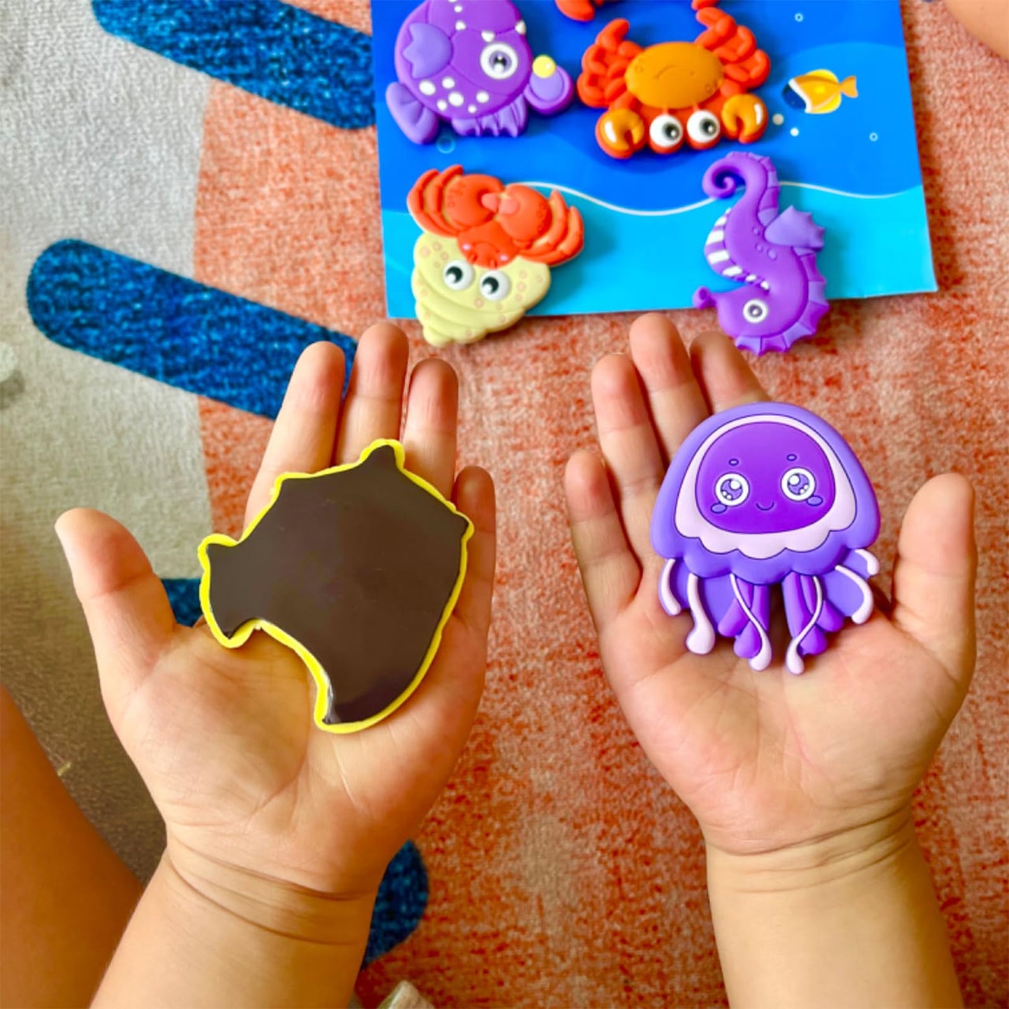 SUPINEEDO Fridge Magnet for Toddlers, Rubber Cute Animal Magnets for Baby,Refrigerator Magnets for Toddlers Educational Learning Toy Gift Whiteboard