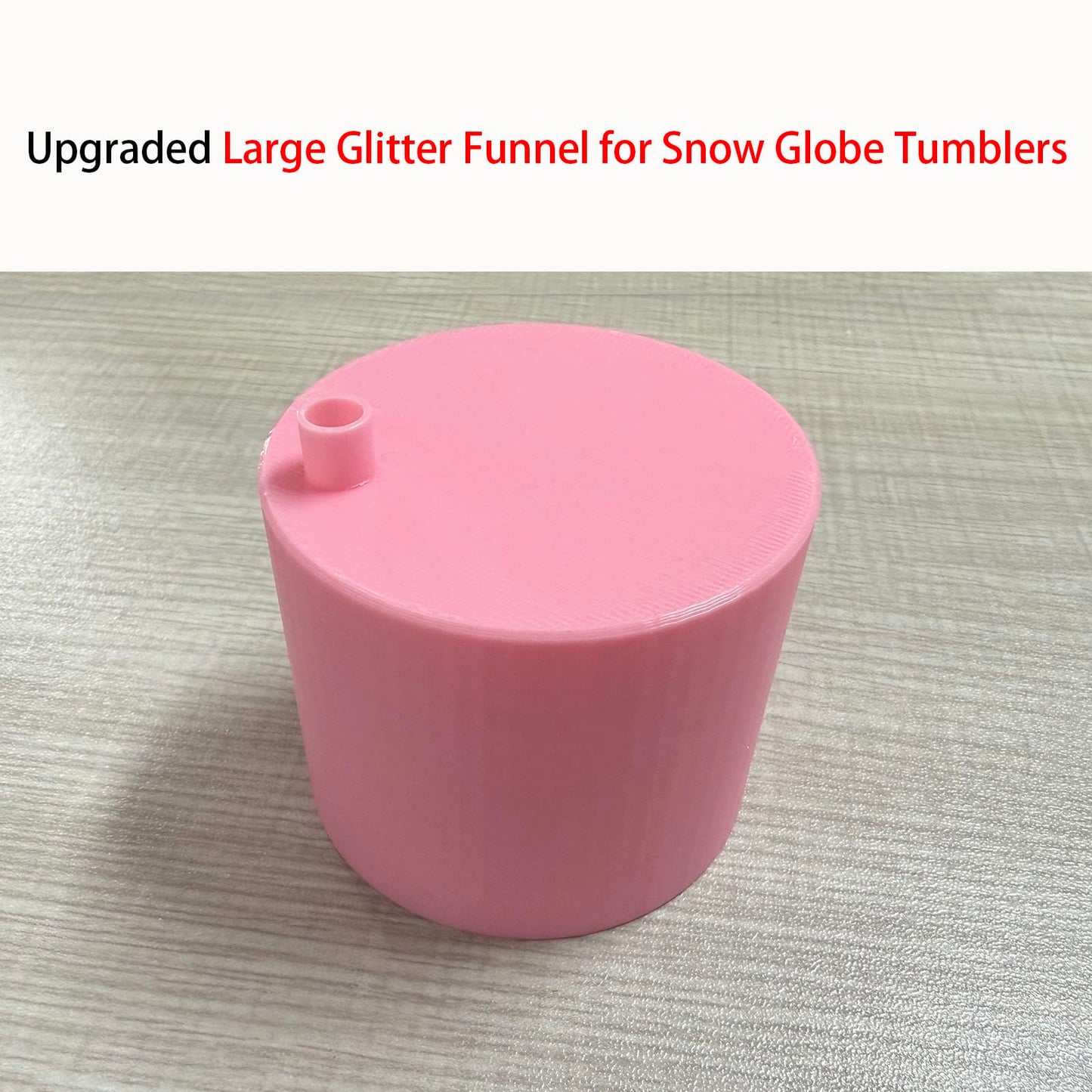 SPANSEE Upgraded Large Glitter Funnel for Snow Globe Tumblers, Funnel for Adding Glitter to Snowglobe Cups, DIY Glitter Cup Making Tools (Cups not Included)