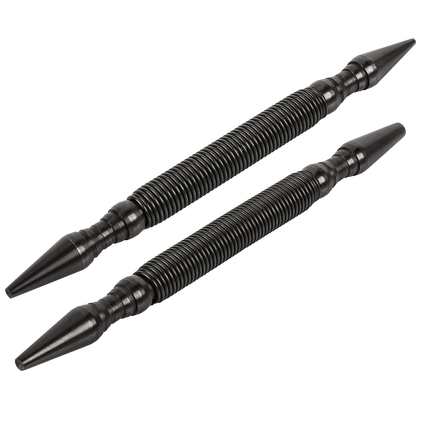 HIT Tool Pro Finish Kit includes 1/32"(#1), 2/32"(#2), 3/32"(#3), 4/32"(#4) Combination Nail Setters (2 Piece) Hammerless Spring Punch Set