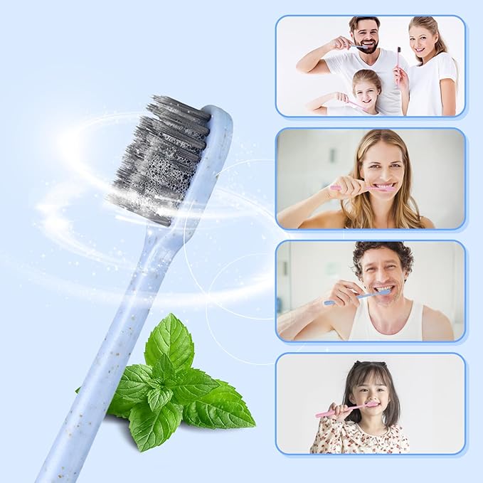 500Pcs Prepasted Disposable Toothbrushes Bulk Individually Wrapped Pre Pasted Soft Bristle Tooth Brush Set Travel Colorful Toothbrushes for Homeless Gift Hotel Camping Travel