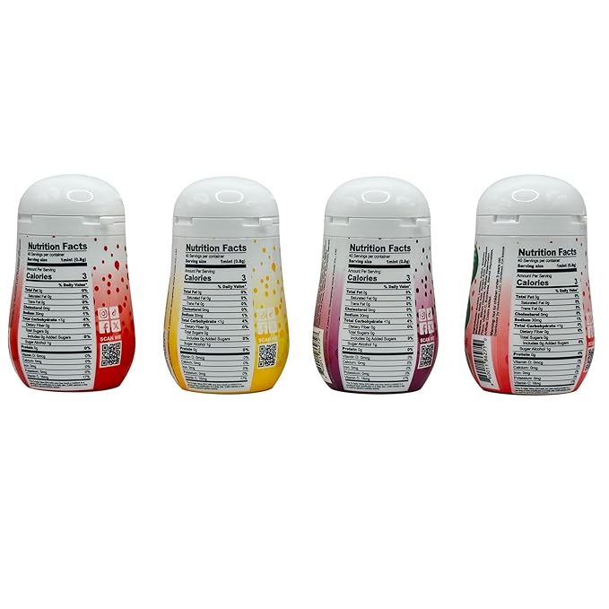 Nokkomo Mints Variety Pack for Dry Mouth Relief | Sugar Free, Natural Saliva Boosting | 40 Mints Each (Pack of 4)