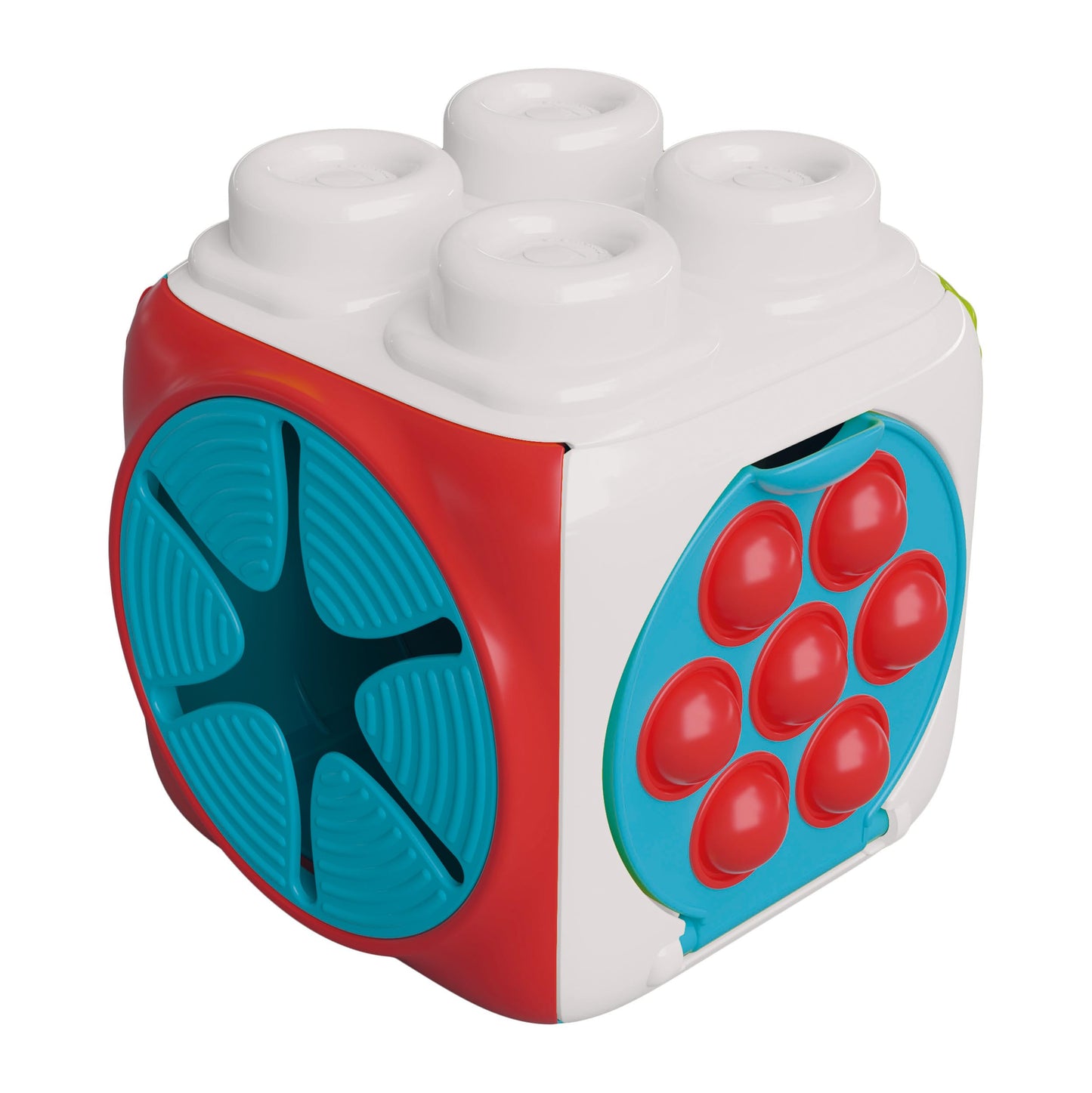 Clementoni Soft Clemmy Building Blocks - Sensory Activity Cube - Sensory Cube Game Activities and Textures, Soft Builds Baby from 6 Months, Made in Italy, 17902