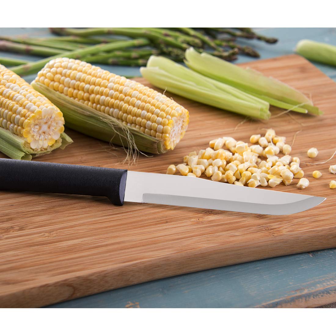 Rada Cutlery The Starter Gift Part 2 Gift Set (G248), 7-Piece Knife Set, Stainless Steel Blades, Black Handle