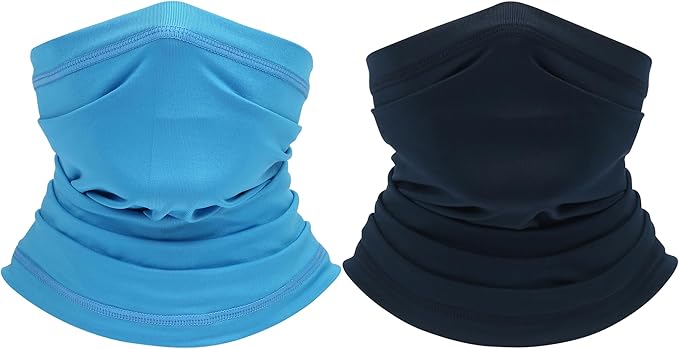 UV Protection Cooling Neck Gaiter Face Mask Scarf for Men - Windproof Neck Cover Bandana Neck Warmer Mask