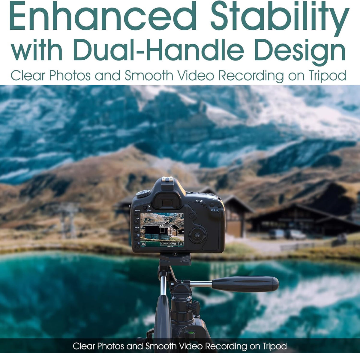 UBeesize 74" Camera Tripod with Phone Holder and Remote, Heavy Duty Tripod Stand with Portable Bag for Phone and Camera, Compatible with DSLR Cameras, Cell Phones, Spotting Scopes and Binoculars