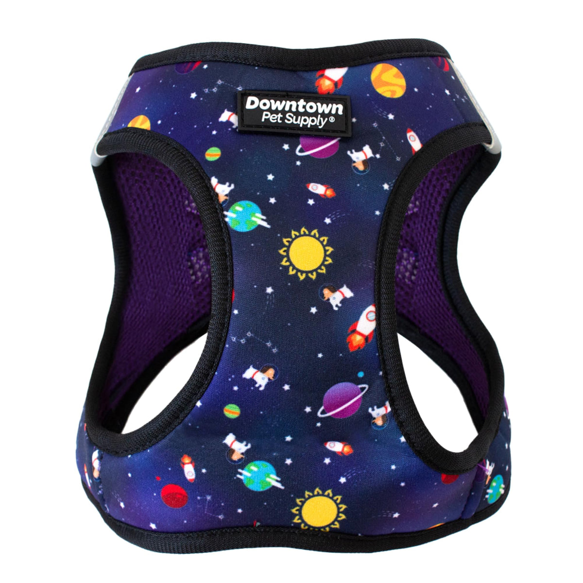 Downtown Pet Supply Step-in Dog Harness – No Pull, Adjustable Padded Mesh with Reflective Trim, Secure Buckle Strap – Comfortable & Breathable Small Dog Harness, XX-Small, Purple