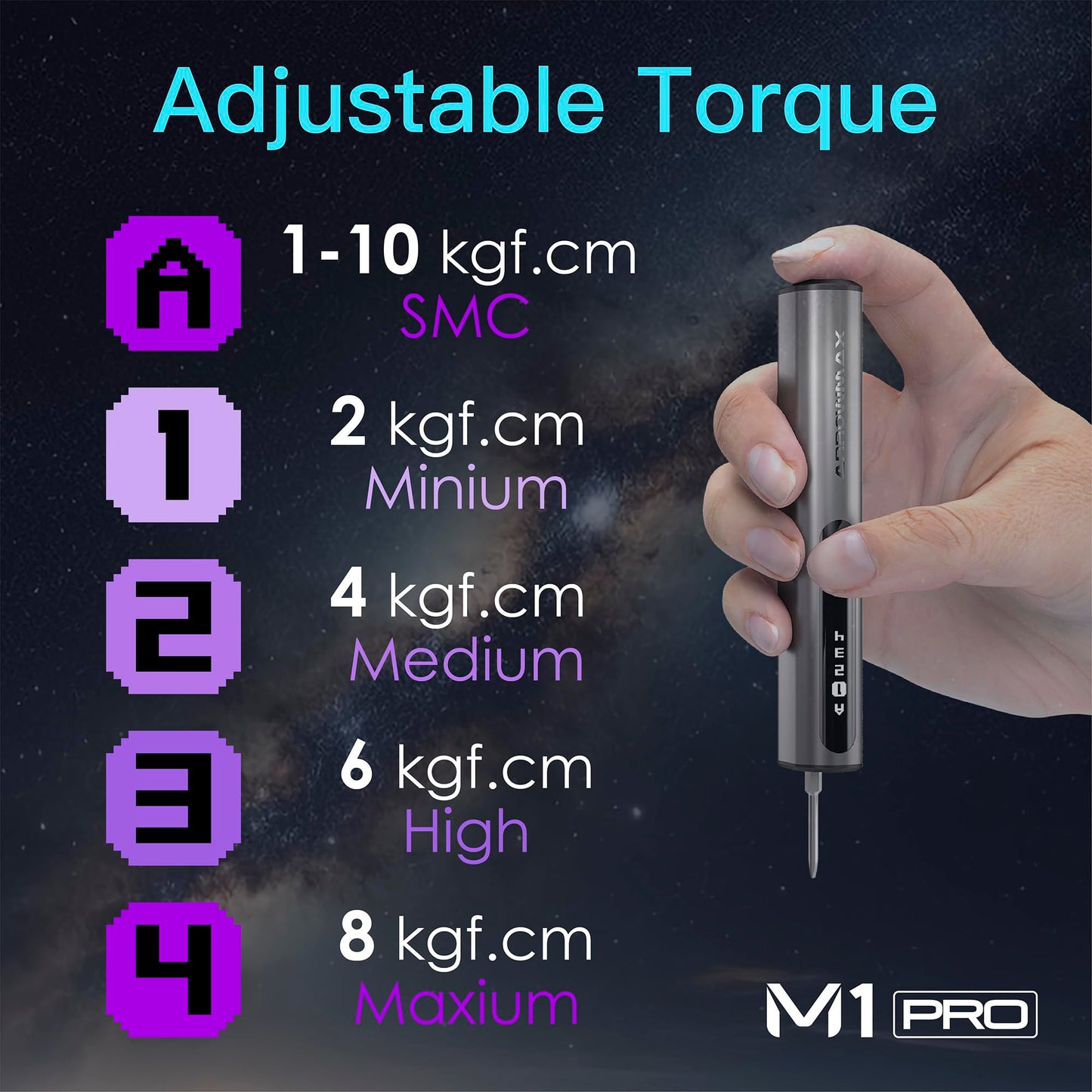 AM ARROWMAX Mini Electric Screwdriver & Removable Angle Screw, 60 in 1 7.4V Precision Electric Screwdriver Set, Repair Tool Set For Phone Camera Watch Laptop (M1 PRO PLUS)