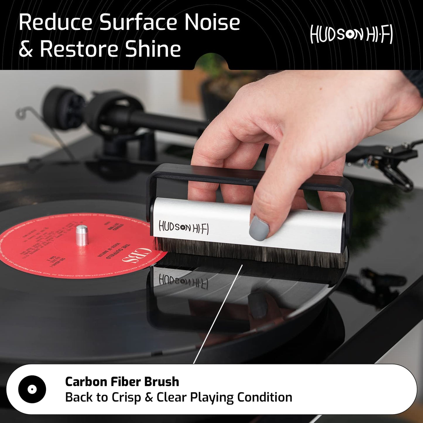 9-in-1 Vinyl Record Cleaning Kit – Anti-Static Cleaner, Carbon Fiber & Velvet Brushes, Stylus Gel, Microfiber Cloth, Mitts & Label Protector for LP Care