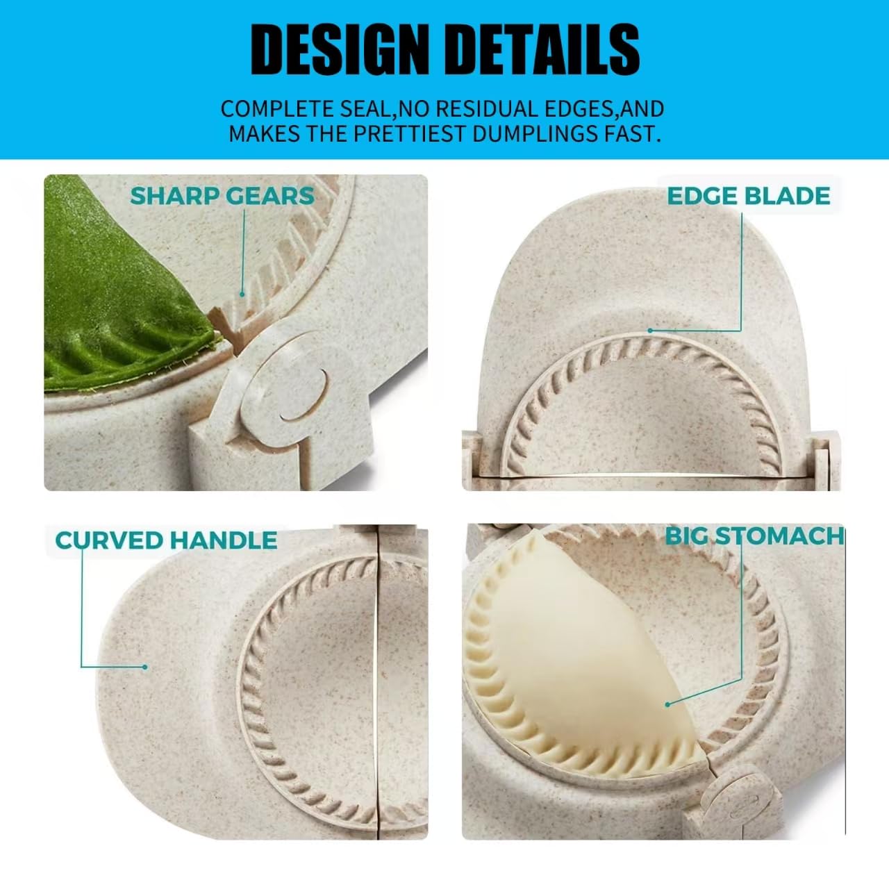 Empanada Maker Press, Multiple Size Dumpling Maker Set with Dough Cutter, Dumpling Mold Set for Pierogi, Pastelitos, Calzone, Turnovers, Chinese Dumpling,3 Sizes (4.2"/3"/2.6")