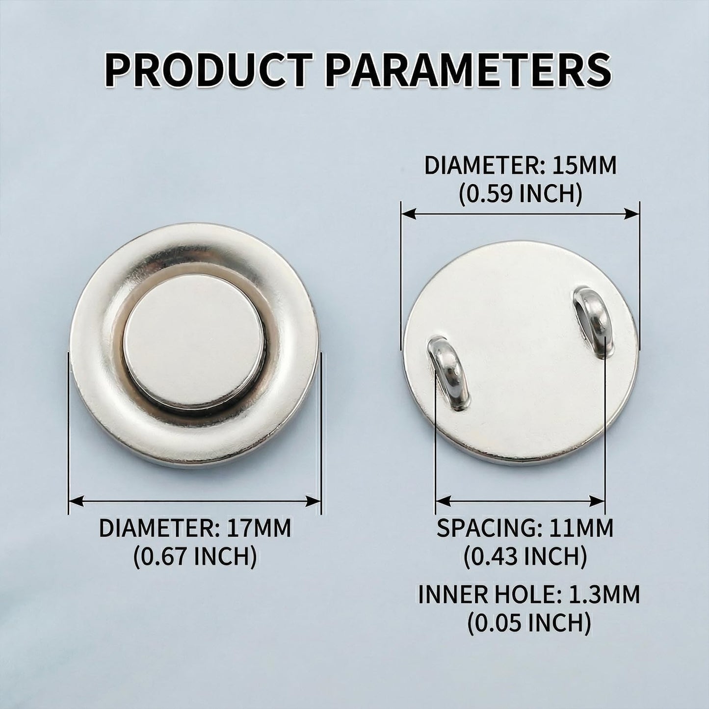 6 Pcs Mini Magnetic Pin Converters, Magnet Brooch Adapters for Boutonniere, Invisible Magnetic Backs for Scarves, Shawls, Jackets & Hijab