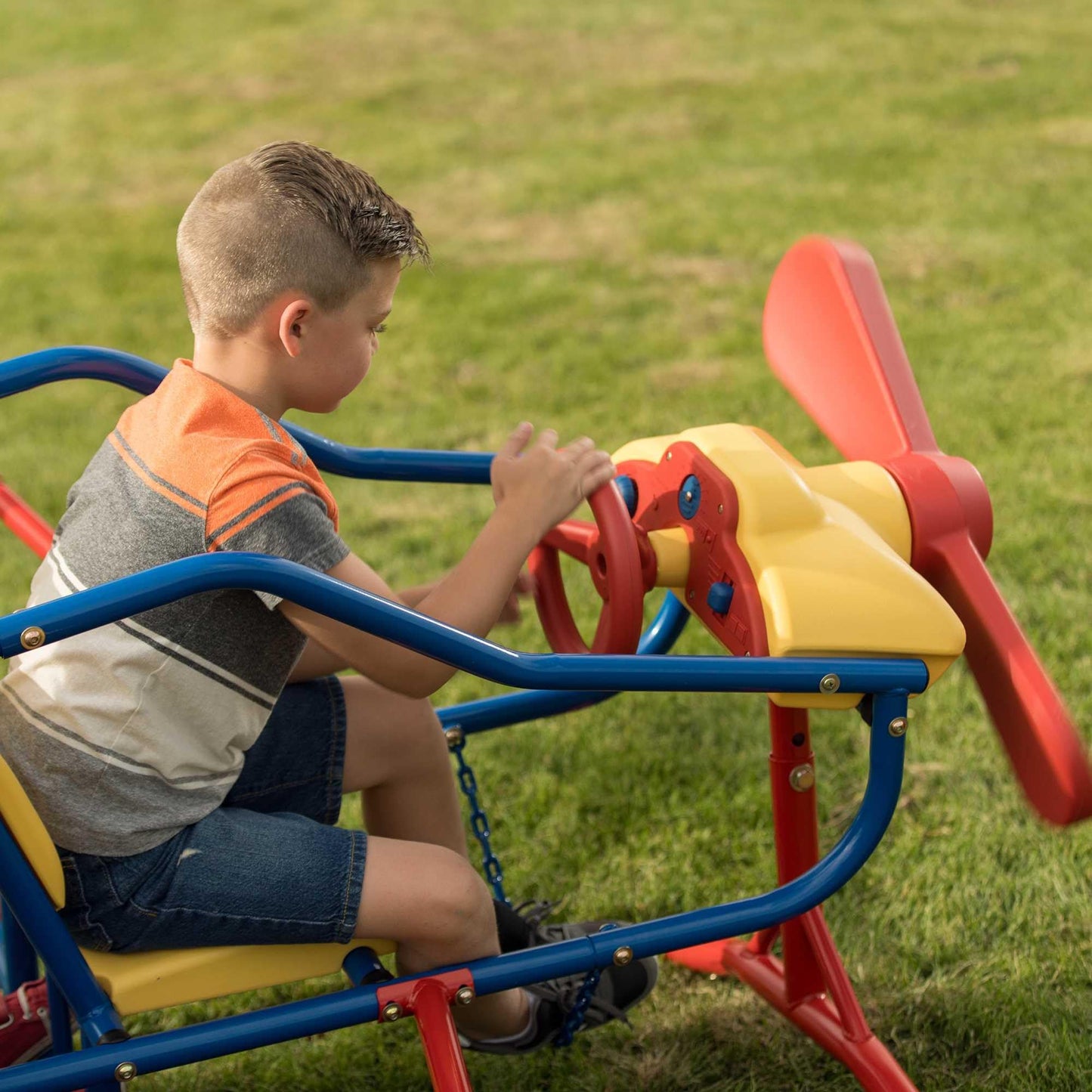 Lifetime Ace Flyer Airplane Teeter Totter - Primary Colors (151110)