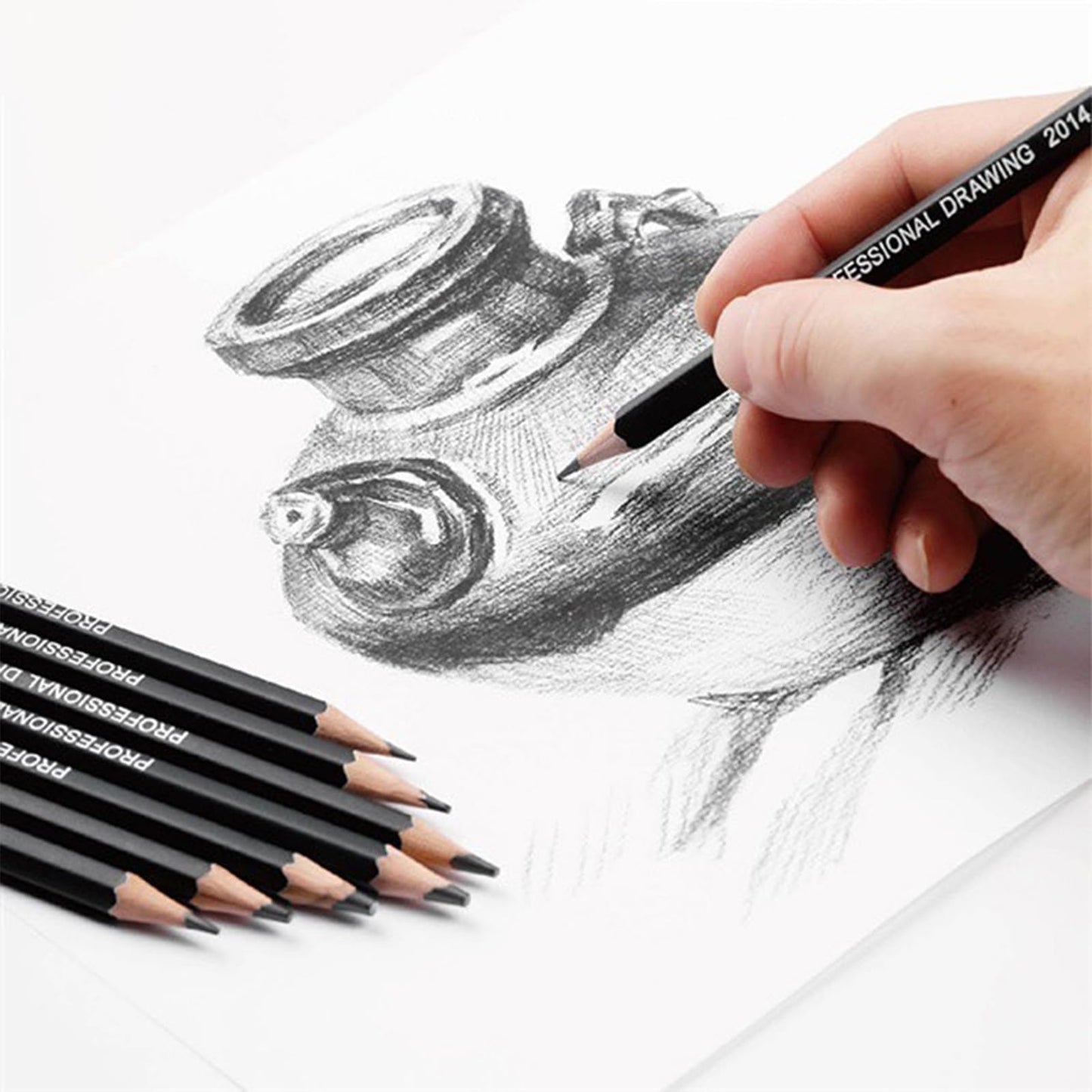 Drawing Pencils,24pcs Art kit with Graphite Pencils Sketching Pencil Set Include 12B 10B 8B 7B 6B 5B 4B 3B 2B B HB 2H 4H 6H, Charcoal Pencils.Pencil Case for Beginner Artists Adults and Children