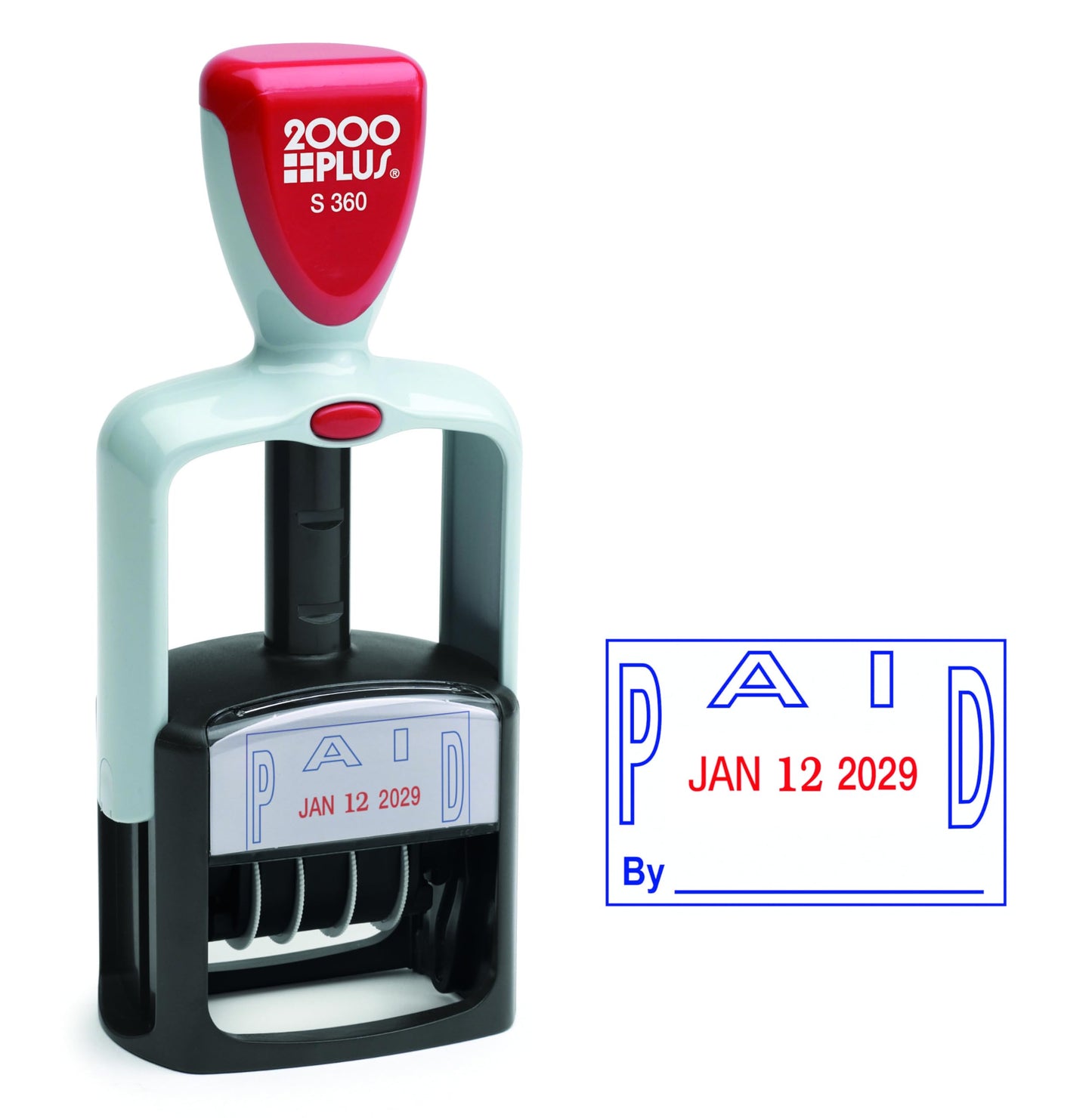 COSCO 2000 Plus 2-Color Paid Dater (COS011033), Blue
