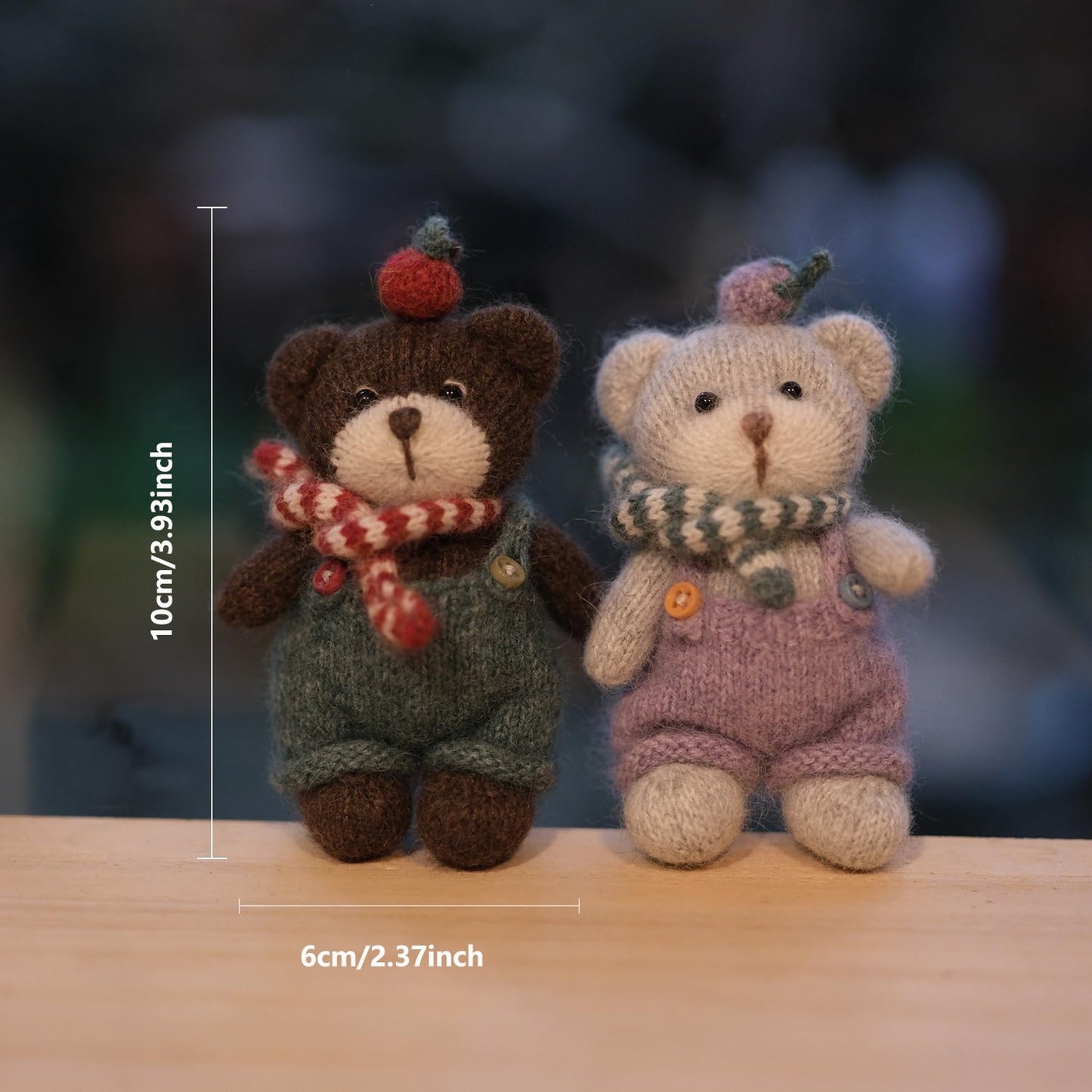 KNIMLY Knitting Kit for Beginners, Amigurumi Style Teddy Bear with Knitting Needles (Not Crochet), All-in-One DIY Creative Idea for Adults & Teens with Step-by-Step Instructions