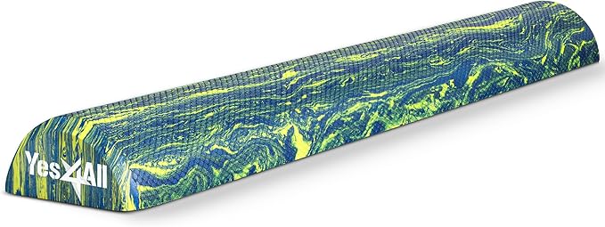 Yes4All Medium-Density EVA Foam Roller for Back - Half Back Roller for Exercise, Yoga & Pilates 12/36 inch
