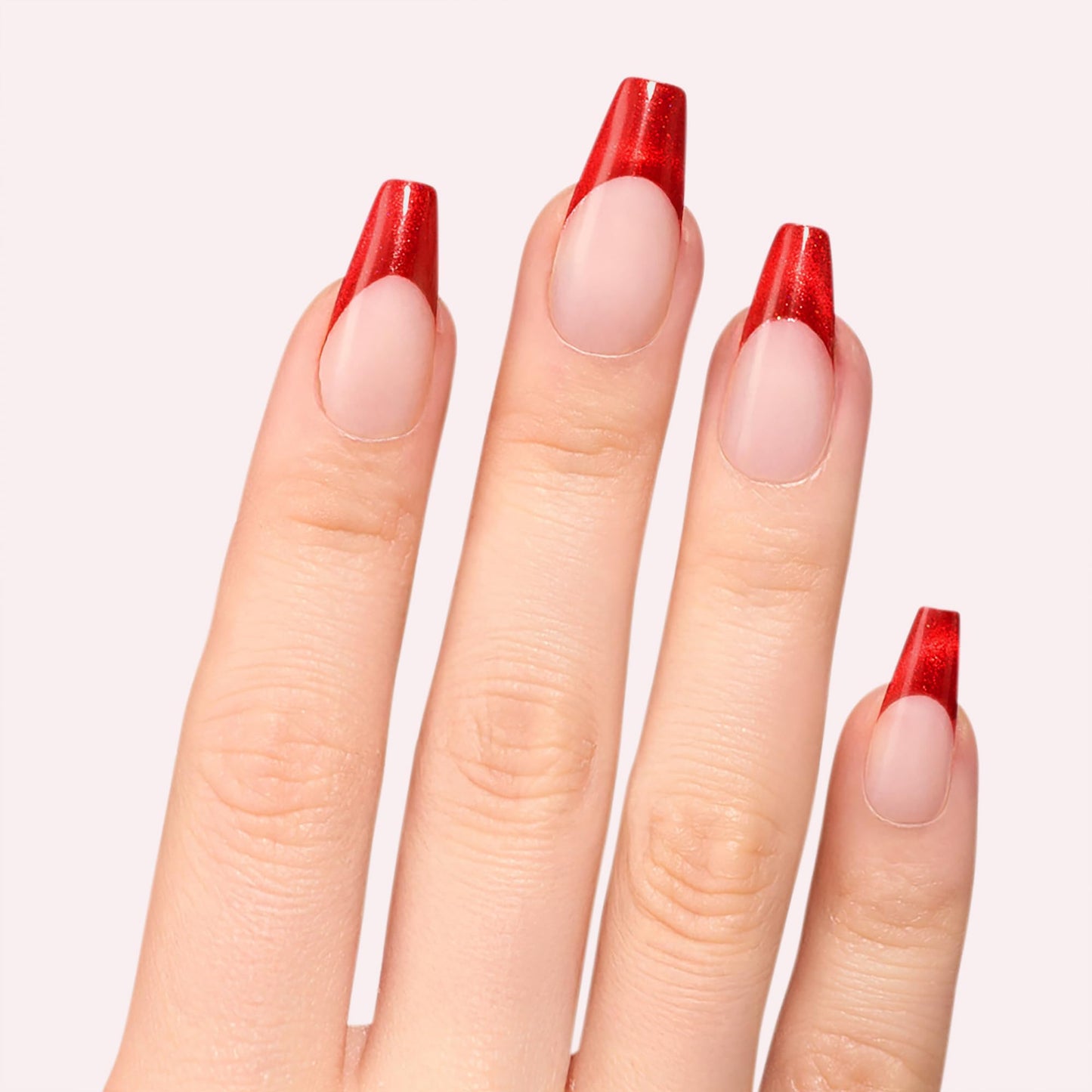 Dashing Diva Nailbliss Gel Manicure Set - Last Christmas - Salon Quality, Easy to Apply and Chip Resistant - Contains 28 Long Length, Coffin Shaped, Glue On Gel Nails