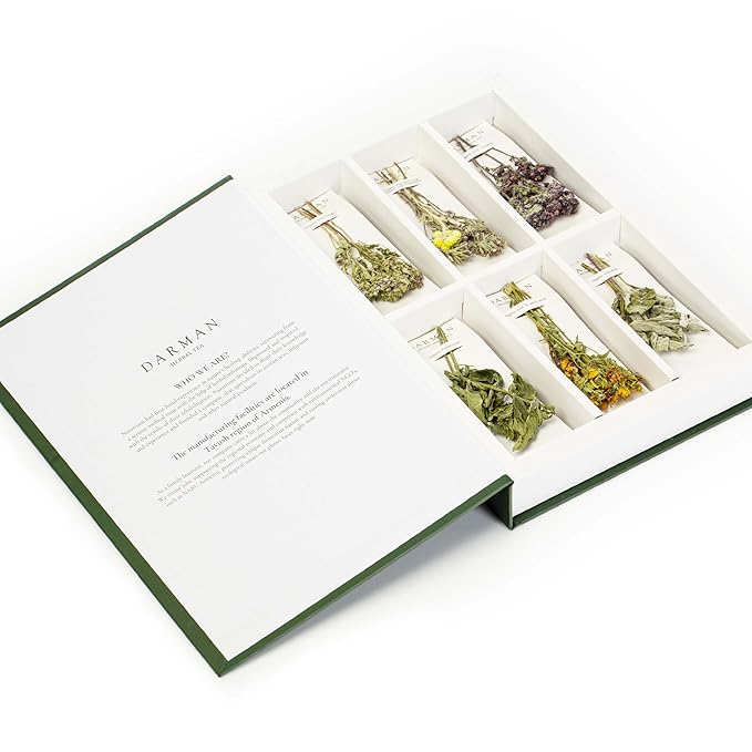 Armenian Herbal Tea Organic Herbs and Flowers Collection 12 bags 0.28 oz each | Premium Mountain Herb Gift Box | Mixed Wildflowers & Herb Blend | Multi-Flower Collection