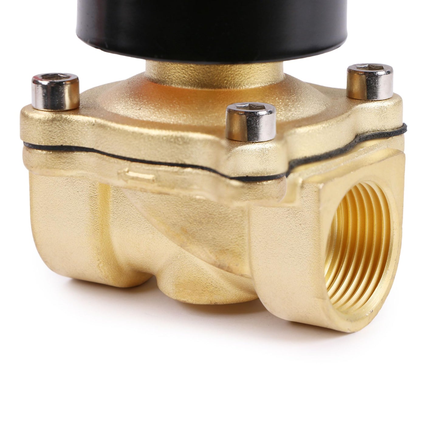 U.S. Solid Smart Solenoid Valve - 3/4 Inch Wi-Fi APP-Controlled Brass Solenoid Valve, 110V AC