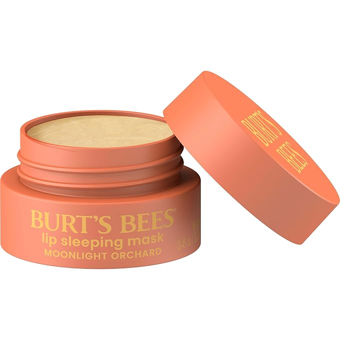 Burt’s Bees Stocking Stuffers, Moonlight Orchard Lip Sleeping Mask, With Hyaluronic Acid and Squalane Moisturizer To Instantly Hydrate Lips, Overnight Lip Mask, Lip Treatment Christmas Gifts, 0.45 oz.