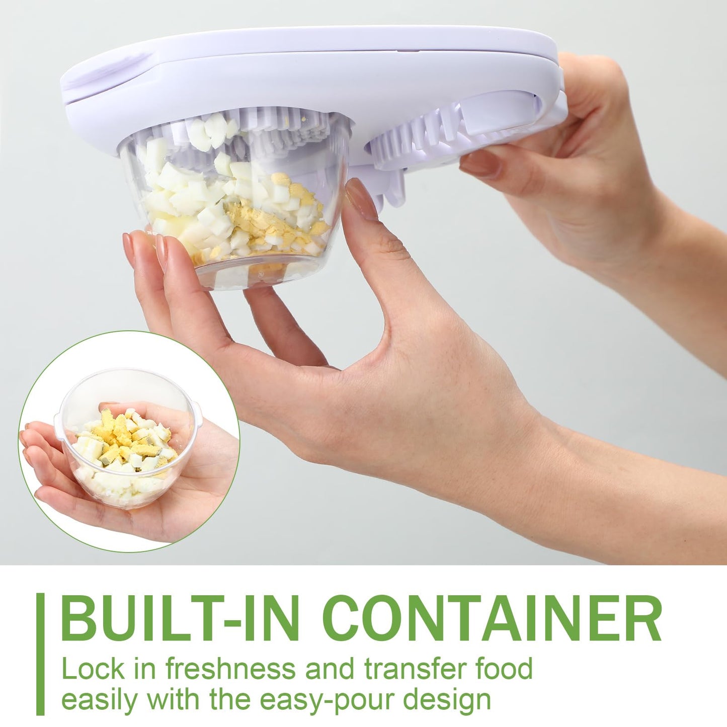 LemonRoad 3 in 1 Egg Slicer for Hard Boiled Eggs Stainless Steel Egg Cutter White Kitchen Dicer Chopper Tool for Strawberry Grape Cherry Banana Butter Mushroom Tomato
