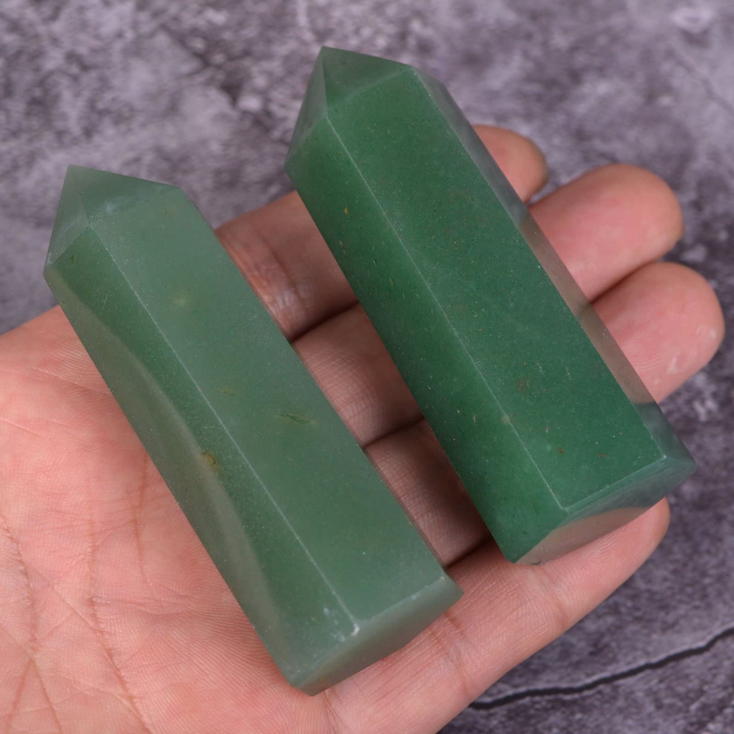 Large Green Aventurine Crystal Tower Healing Crystal Wand For Spiritual Use Hexagonal Point Reiki Chakra Gemstone Home Office Decor