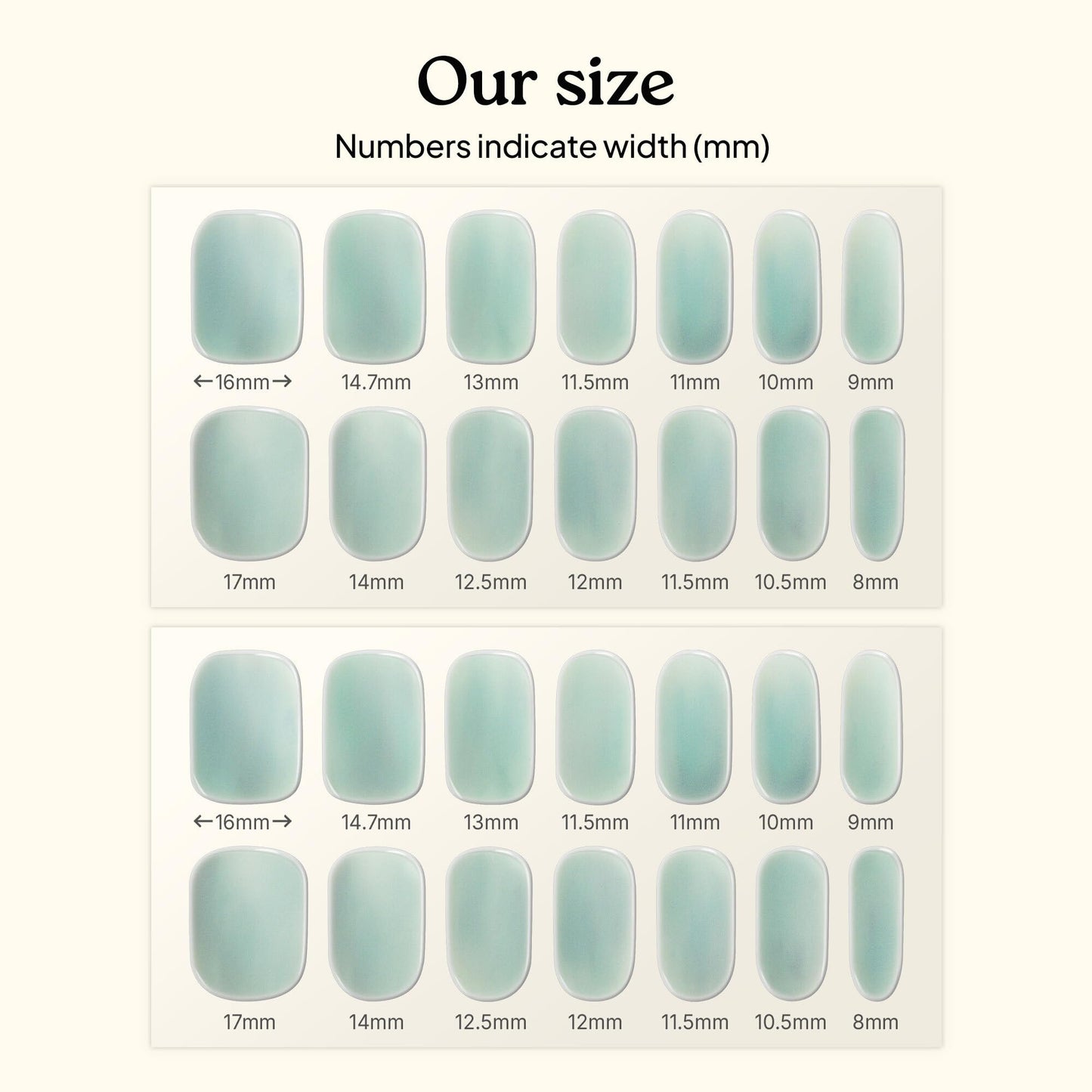 Heyhae Semi Cured Gel Nail Strips | No LED Lamp Needed | Blue, Valentines | Easy Apply & Remove, Salon Quality | Includes 28 Strips, 1 Prep Pads, Nail File & Wooden Stick - Hey, Baby Breeze