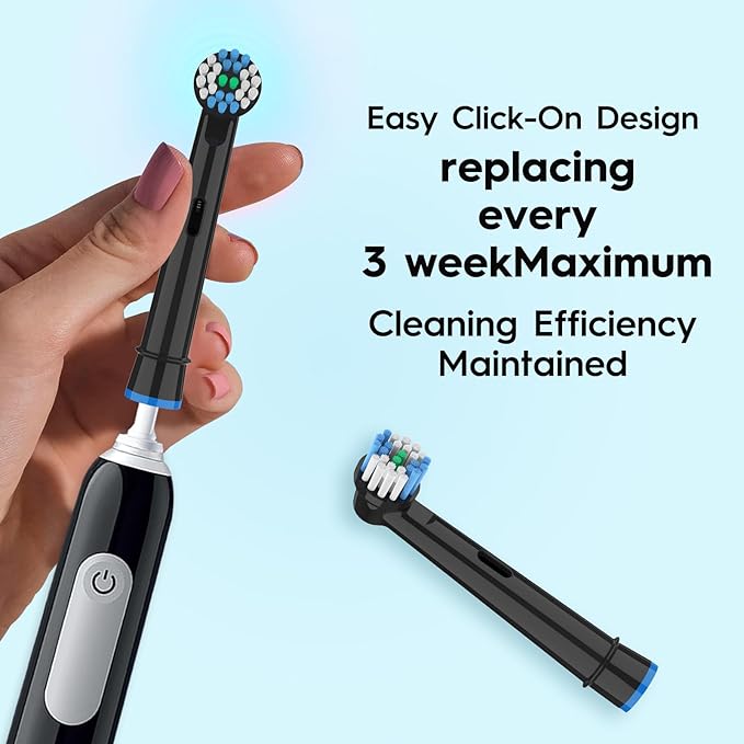 Replacement Toothbrush Heads Compatible with Oral B Pro 1000 Electric Toothbrush,Replacement Brush Heads Refill for Genius X,Smart 1500,Pro 5000,16 Count