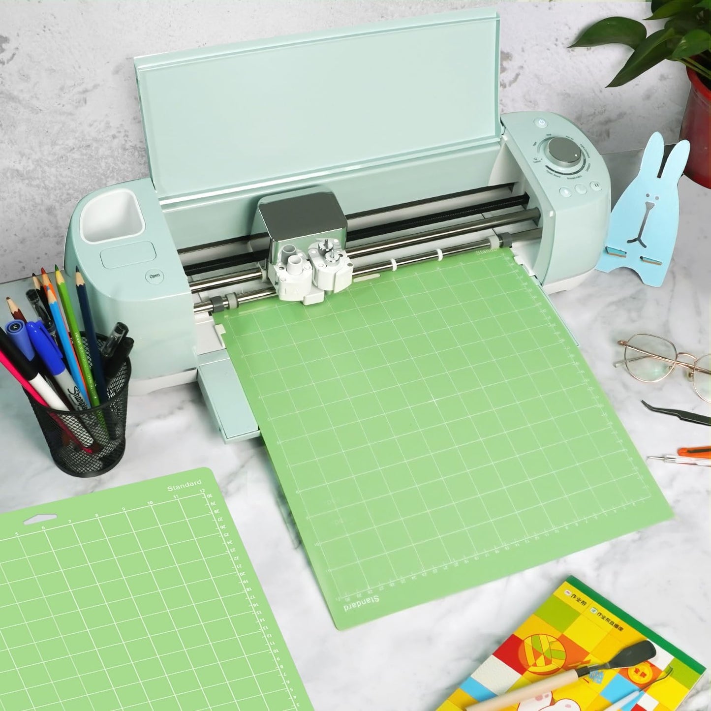 Gwybkq Cutting Mat, Compatible With Cricut Maker 4/Explore One/Air - 8 Pack 12"x12" Standard Grip Cutting Mats for Crafts, DIY Gift,Adhesive Sticky Non-Slip Durable Mat Replacement Accessories