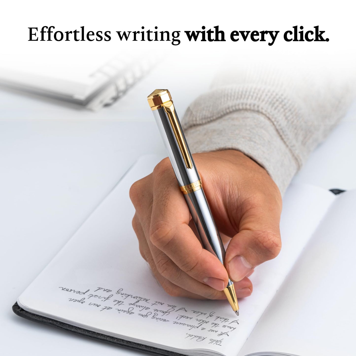 Ellington Pens Luxury Ballpoint Pen – Premium Quality, Smooth Writing Experience, Elegant Design, Includes 2 Ink Refills (Black & Blue) – Ideal for Professionals and Gift Giving