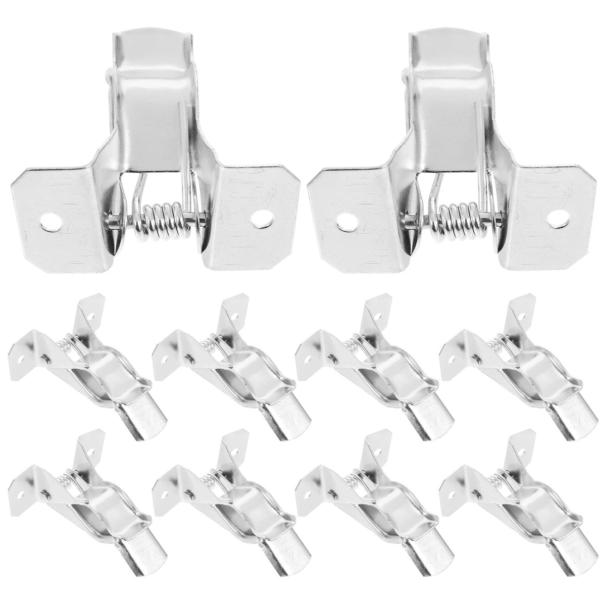 10pcs Wall Mounted Mop Broom Holder Heavy Duty Iron Broom Gripper Clips for Garage Kitchen Bathroom Storage Organizer