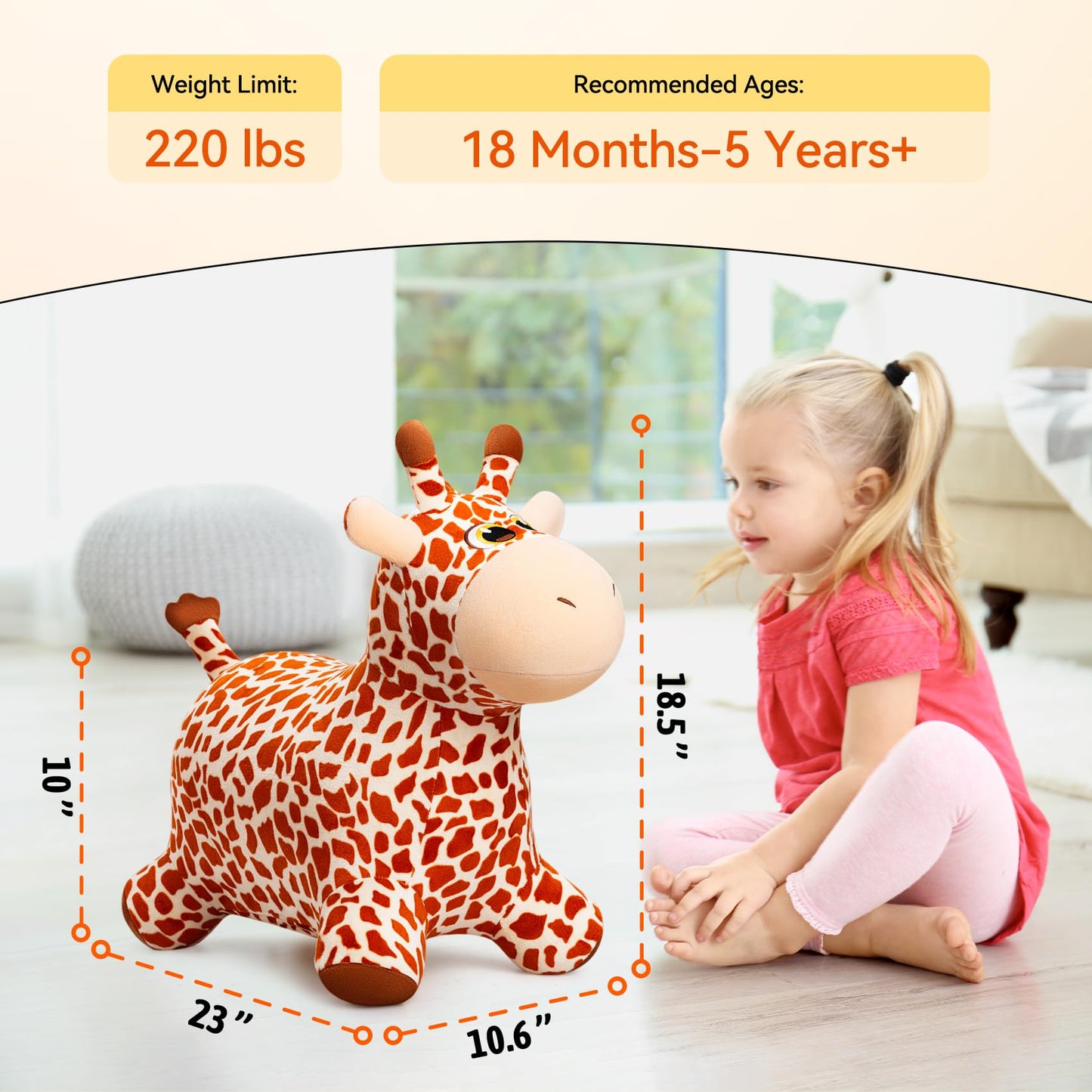 VangeBow Bouncy Unicorn with Bouncy Giraffe