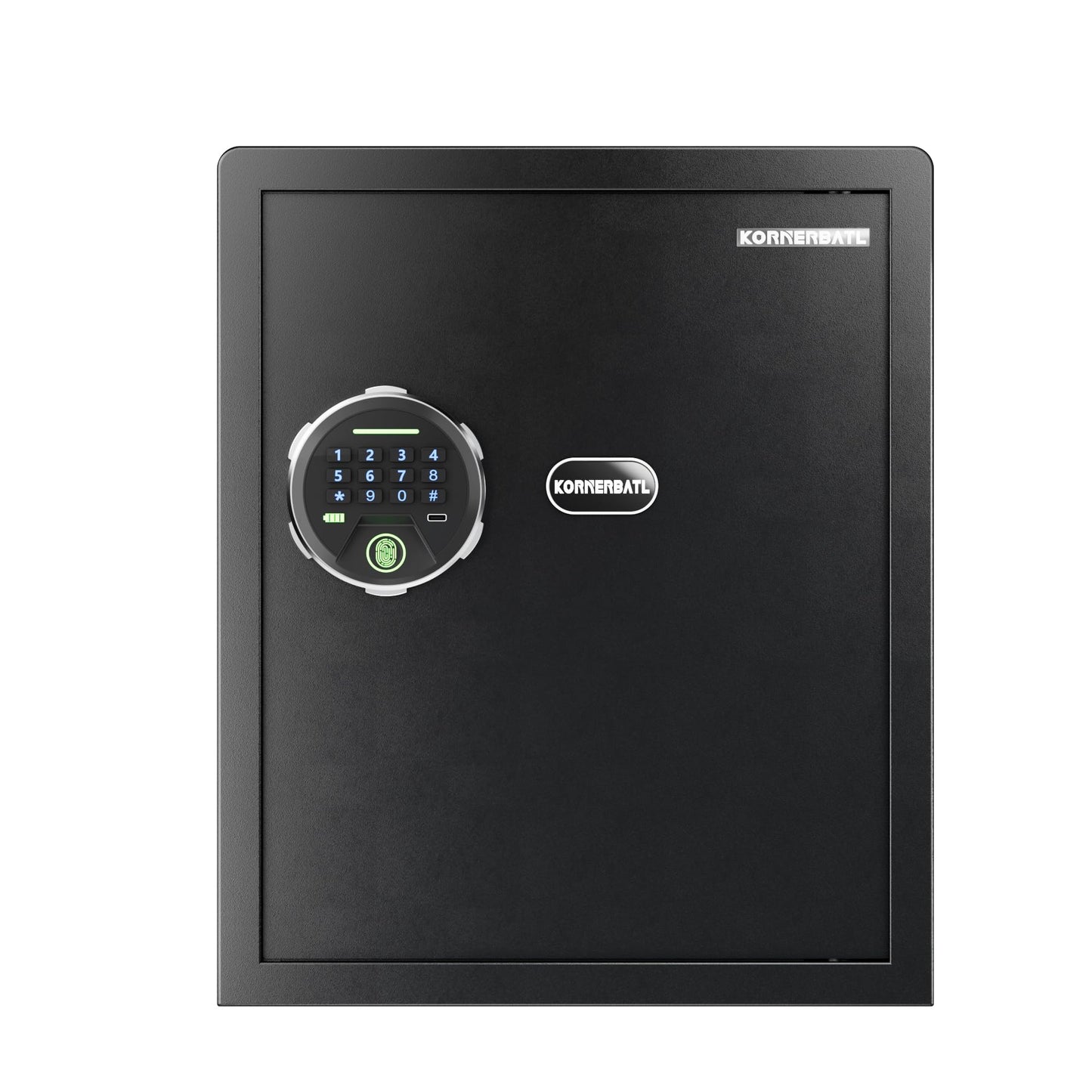 KornerBatl Smart Fingerprint Gun Safe with Biometric Lock, Quick Access Multiple Handgun Storage Rack Valentines Day Gifts for Men Women (12.99"D x 13.78"W x 16.54"H)