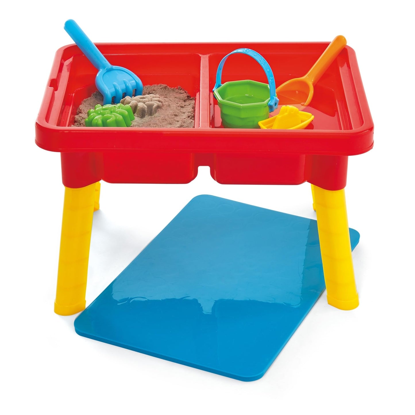 Toddler Sensory Kids Table with Lid | Sensory Bin | Kidoozie | Mega Block Compatible Lid | Indoor Outdoor Use , Red, G02521 17 x 12.5 x 11 inches