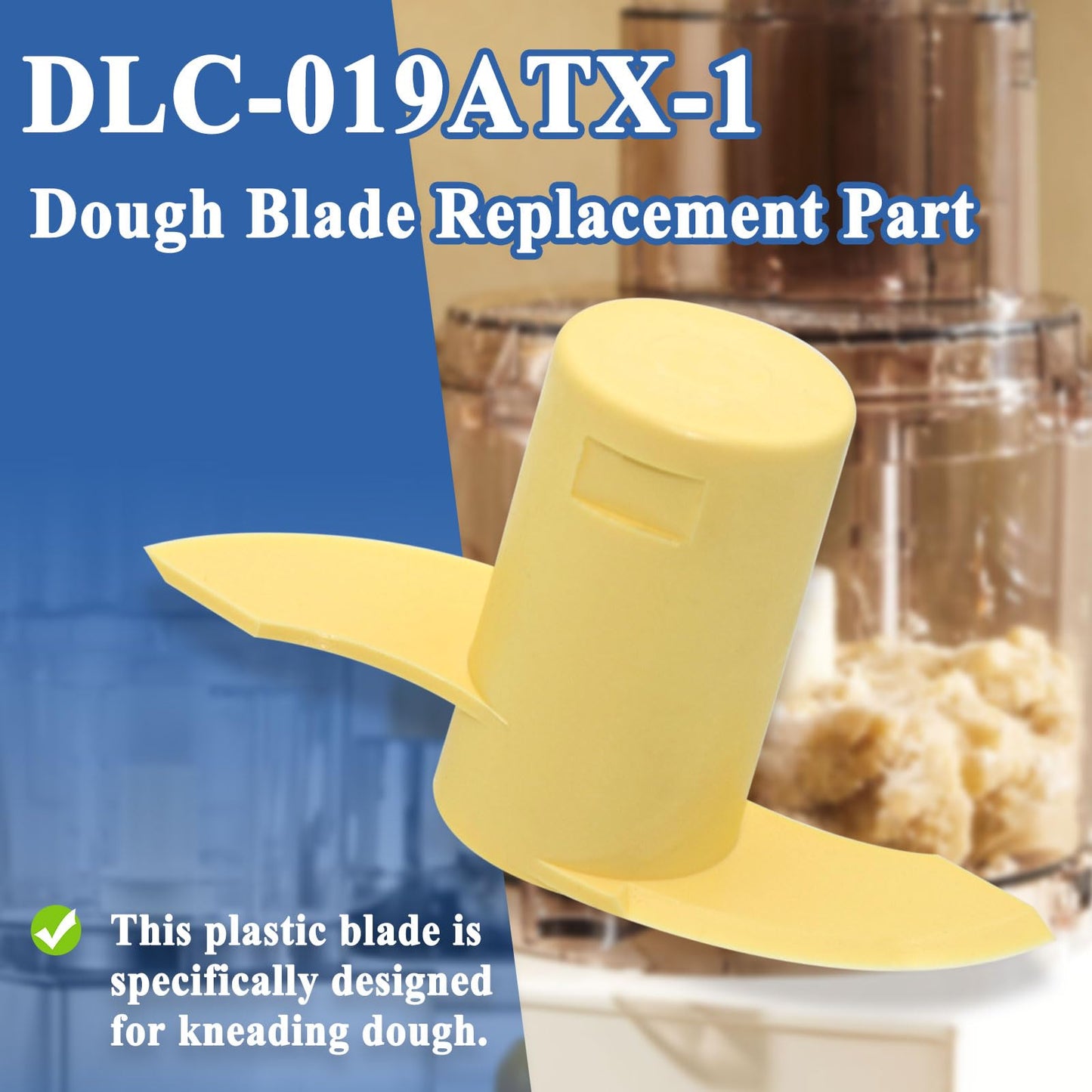 2Pcs DLC-019ATX-1 Dough Blade Replacement, Fits 14-Cup Food Processor, DFP-14, DFP-14BCHN, DFP-14BCN, DFP-14BCNR, DFP-14BCNY, etc