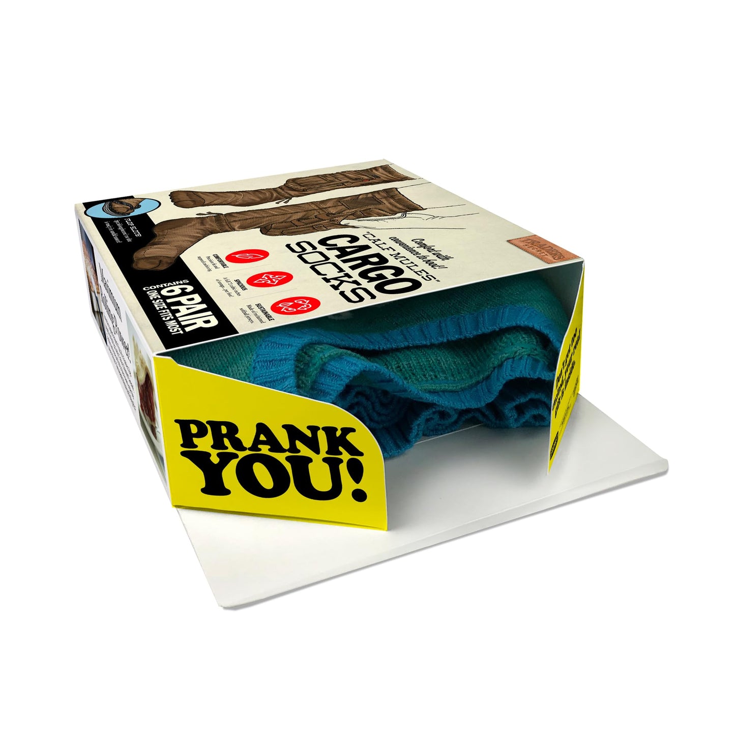 Prank Pack Prank Gift Box Bundle Set, 4 Unique Gift Boxes, Wrap Your Real Present in a Funny Authentic Prank-O Gag Present Box, Medium-Sized Novelty Gifting Box for Pranksters, Holiday Gifting