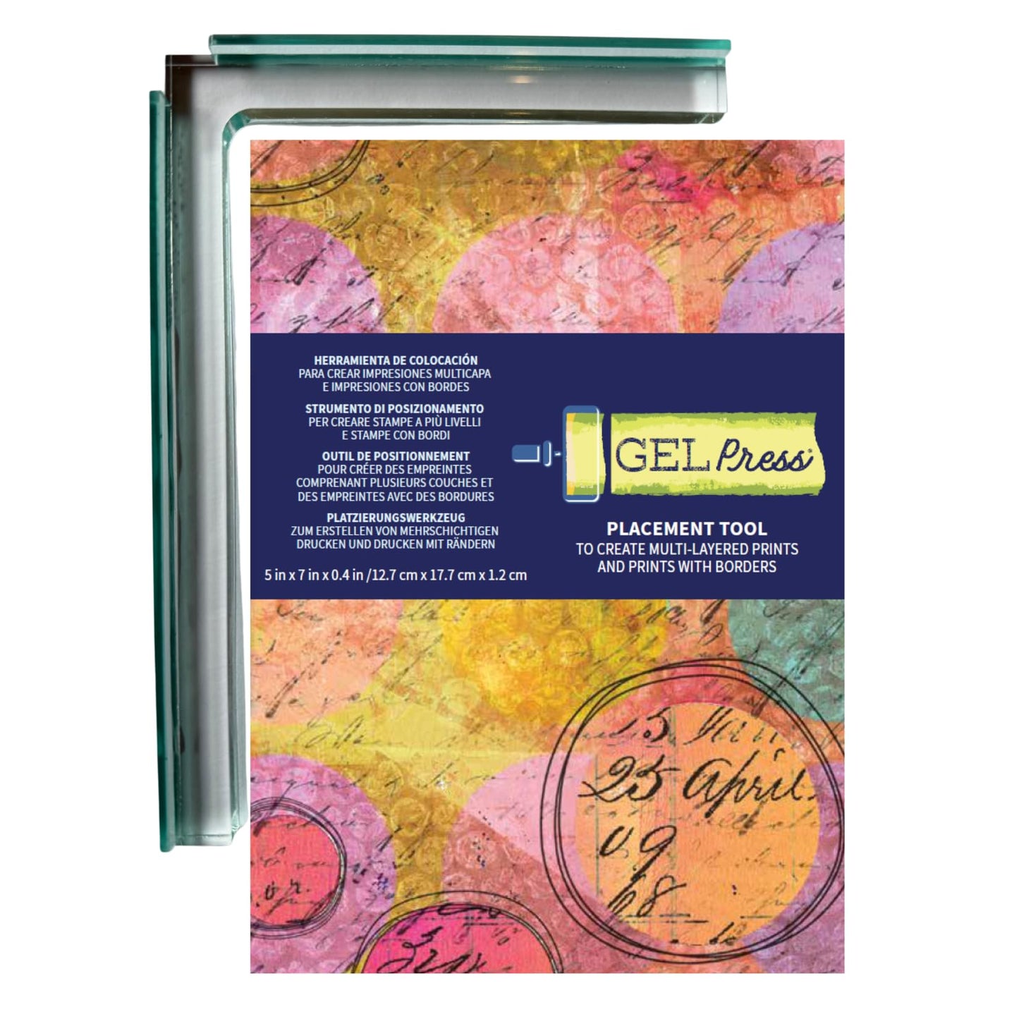 Gel Press Placement Tool – Precision Alignment Guide for Gel Printing, Repeatable Layered Prints, Easy Paper & Stencil Positioning, Essential Printmaking Accessory