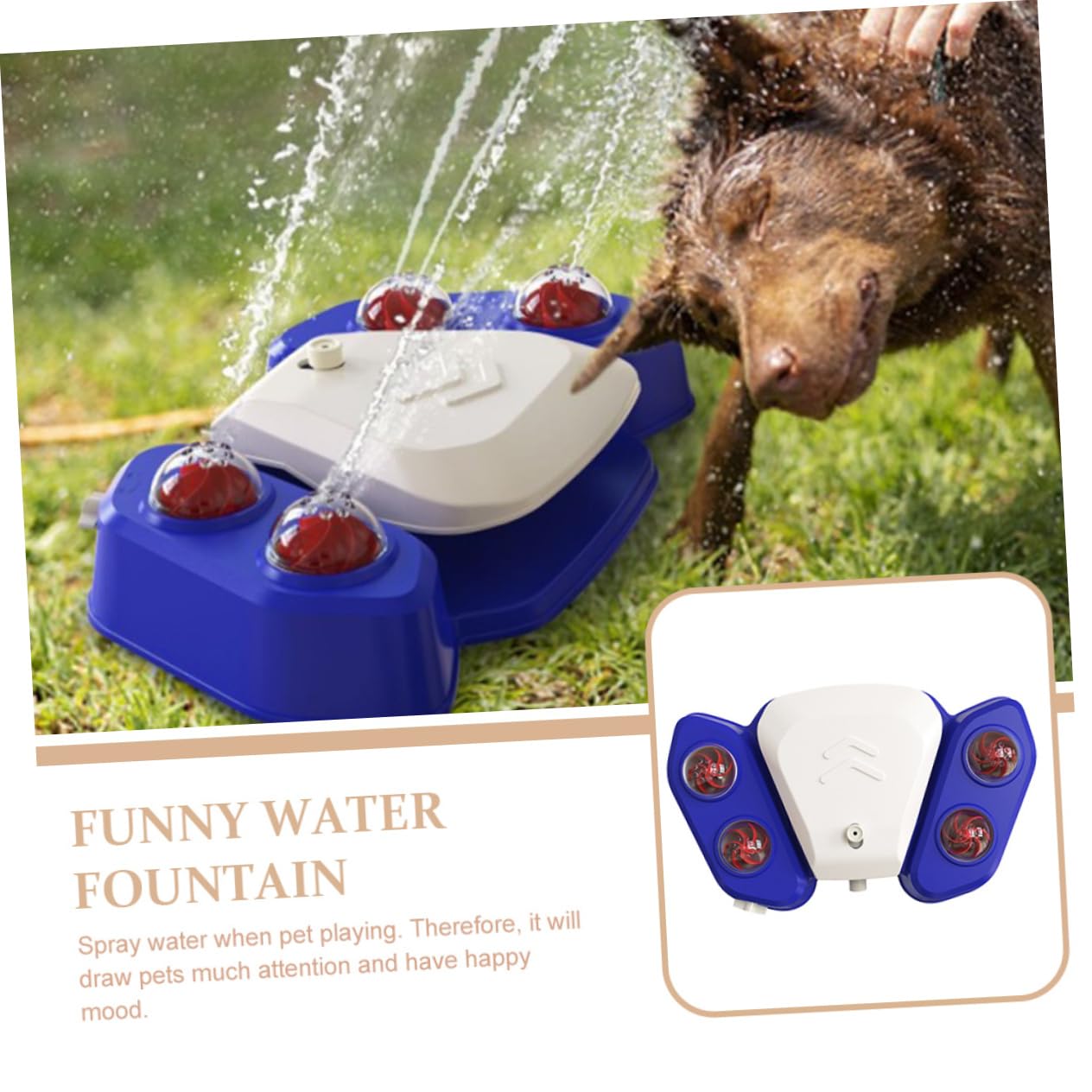Happyyami Multifunctional Pet Spray Toy Pet Bathing Toy Dog Shower Teasing Fountain