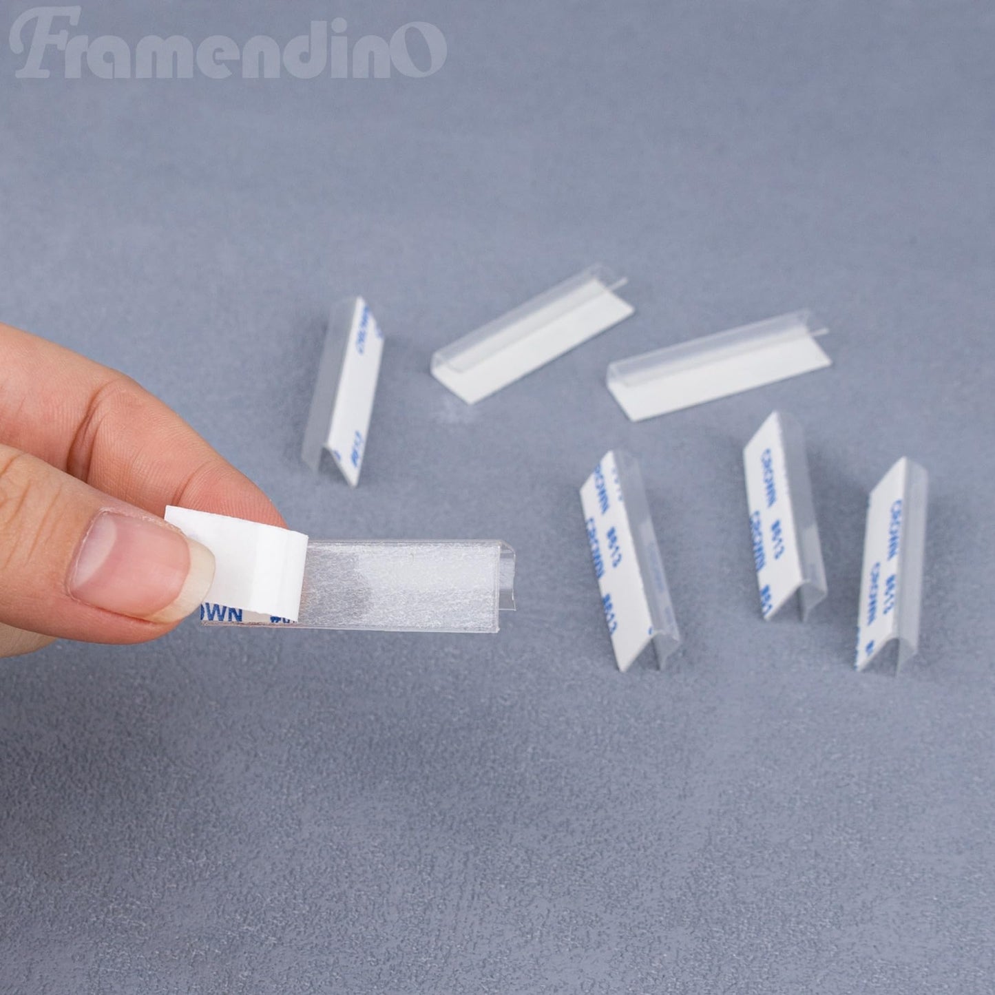 Framendino, 450 Pack Earring Card Adapter Plastic Lip Self Adhesive Hanger for Necklace Display