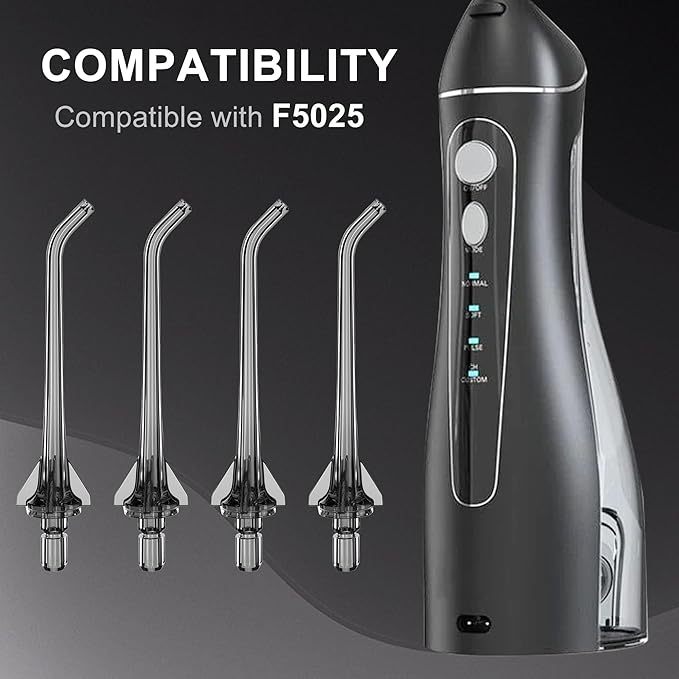Replacement Tips for Nicwell Oralfree Water Flosser, Water Flosser Replacement Heads Oral Irrigator Jet Tip（ 4 Pack）