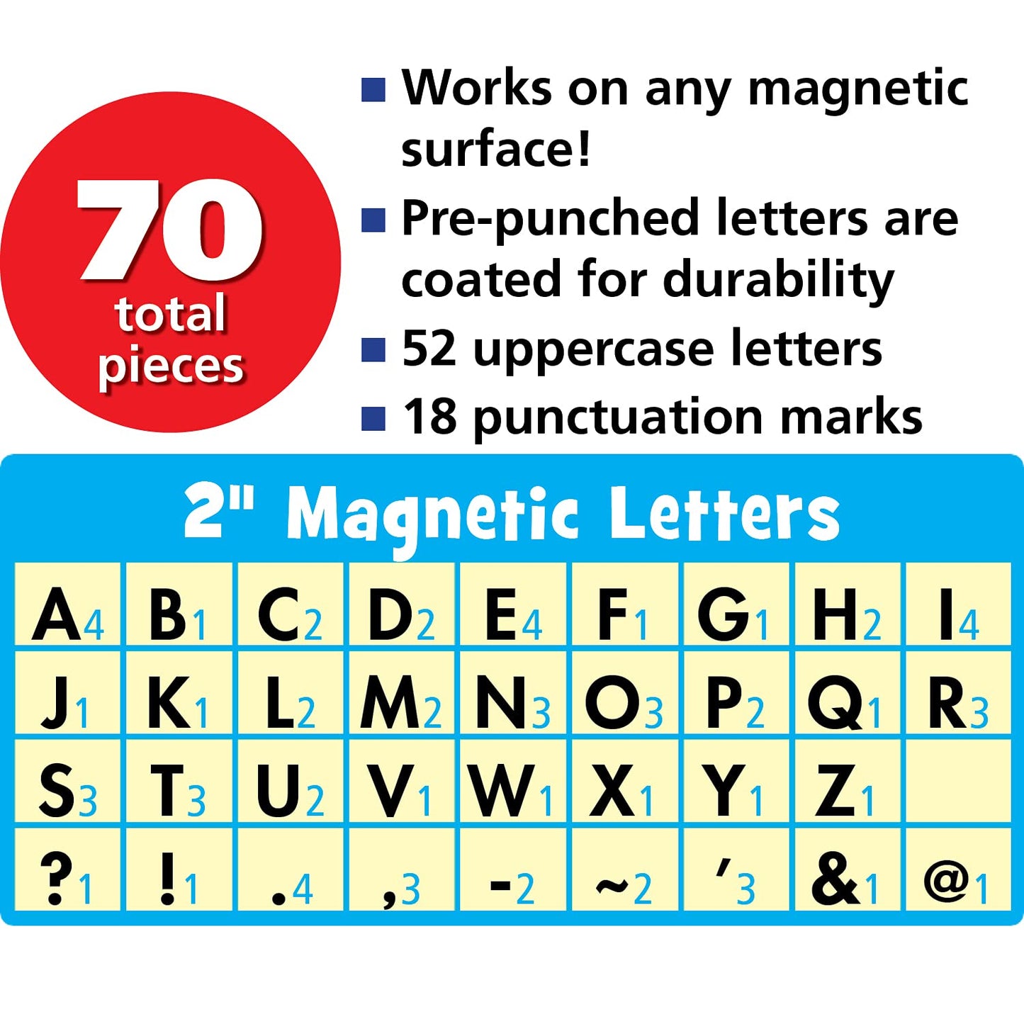 Marquee Bold Block 2" Magnetic Letters