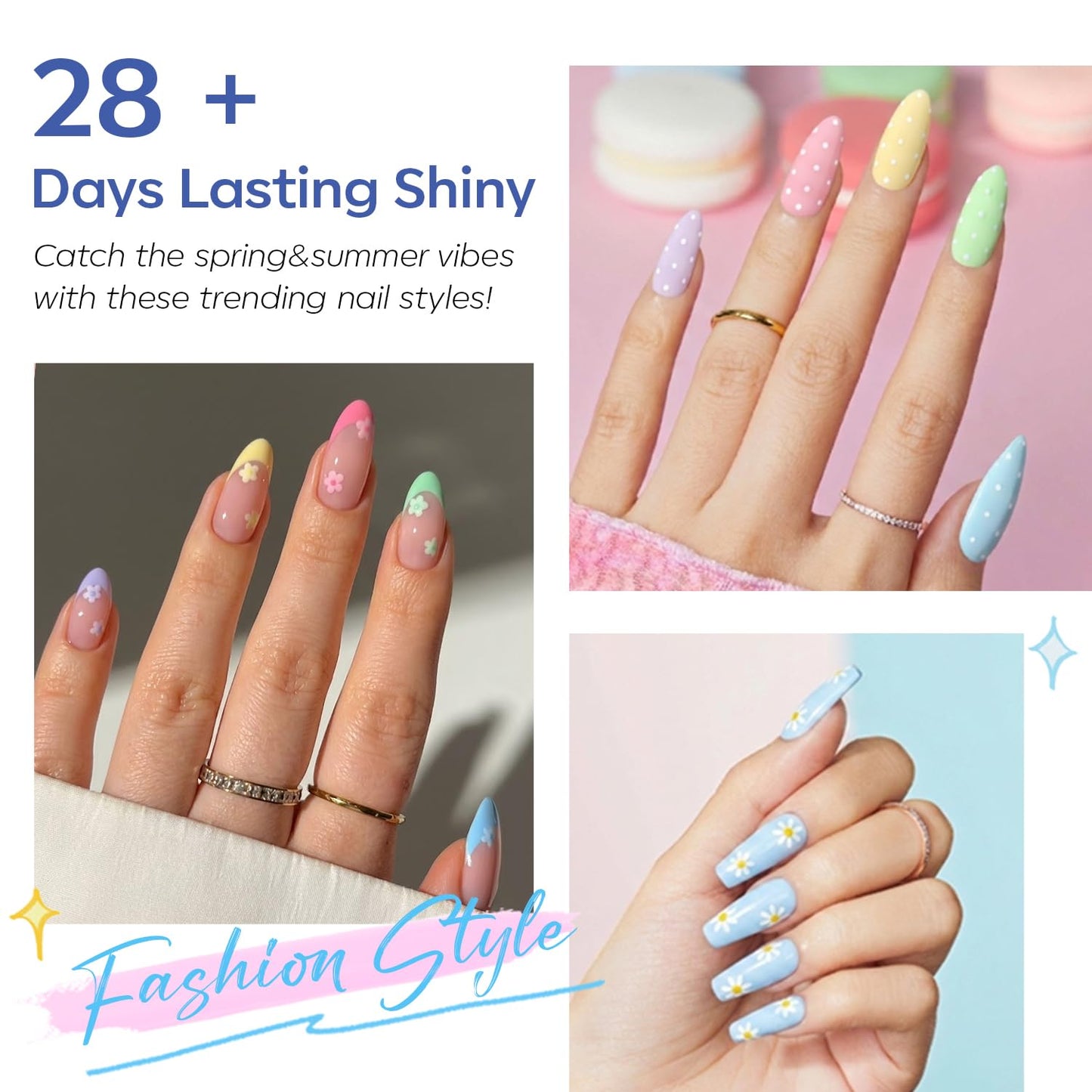 modelones Poly Gel Kit 12 Colors Rainbow Summer Bright Neon Poly Nail Extension Set Candy Red Yellow Builder Nail Gel Art Design Salon Professional Technician Tool Beauty Gifts for Women