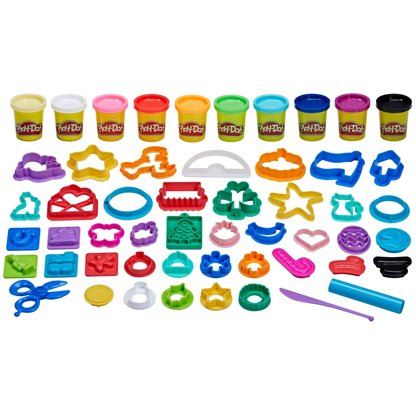 Play-Doh Holiday Set of Tools, 43 Accessories & 10 Modeling Compound Colors, Kids Toys, Holiday Arts and Crafts for Kids 3+ (Amazon Exclusive)