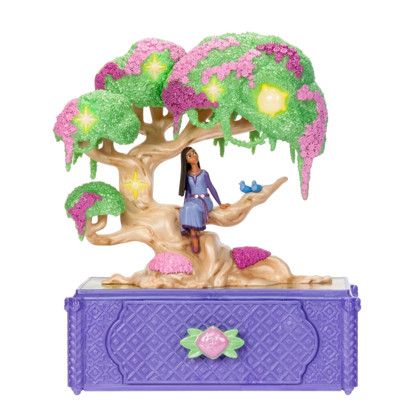 Disney's Wish Jewelry Box Asha's Wishing Tree Keepsake Musical Box with Star Toy Ring