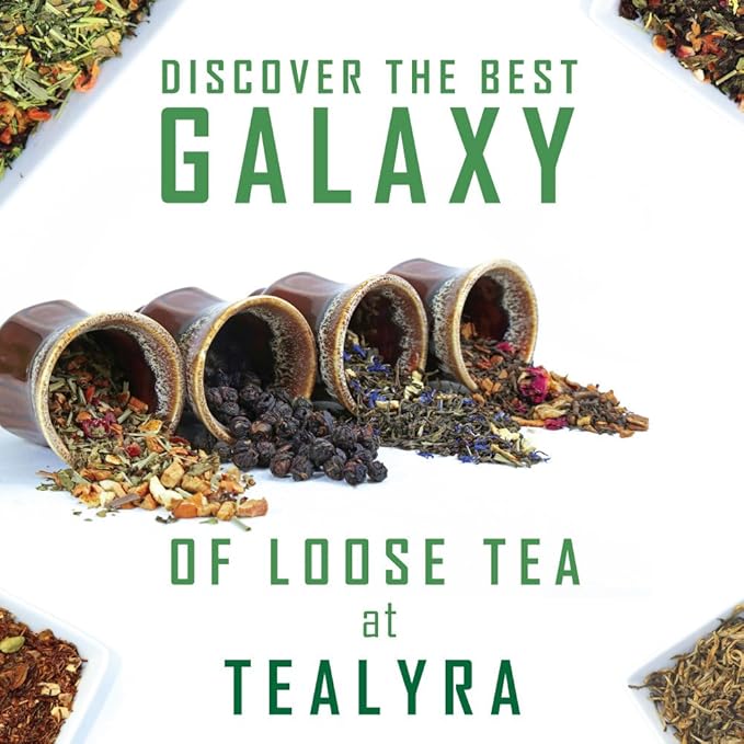 Tealyra - Moroccan Mint - Gunpowder - Peppermint - Spearmint - Famous Green Loose Leaf Tea - Caffeine Level Low - All Natural - 220g (8-ounce)