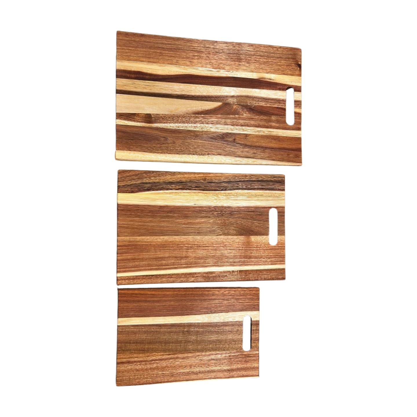 Luxe Essentials by PLH Premium 3-Piece Acacia Wood Cutting Board Set – Durable, Knife-Friendly, and Eco-Friendly Kitchen Essentials