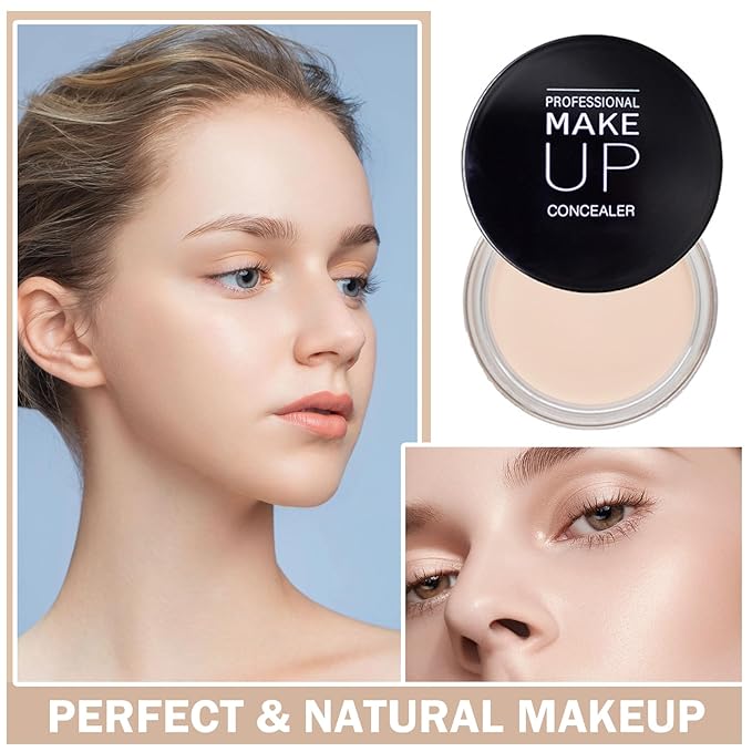 Under Eye Concealer for Dark Circles Color Corrector Pro Full Coverage Concealer de oieras Long-lasting Cover up Makeup - 01 IVORY WHITE