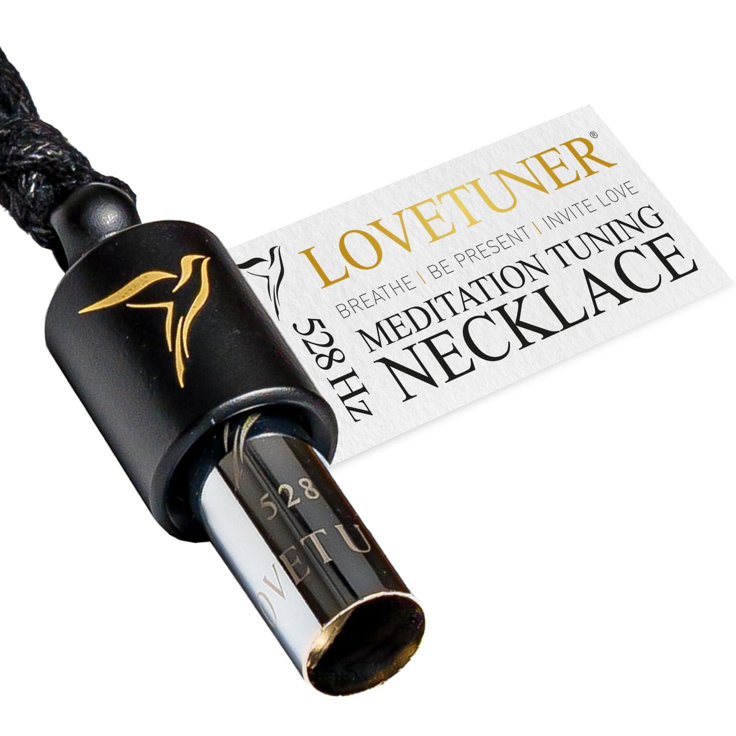 LOVETUNER Meditation Tuning Necklace 528 hz Frequency of Love | Mindfulness Device for Anxiety & Stress Relief