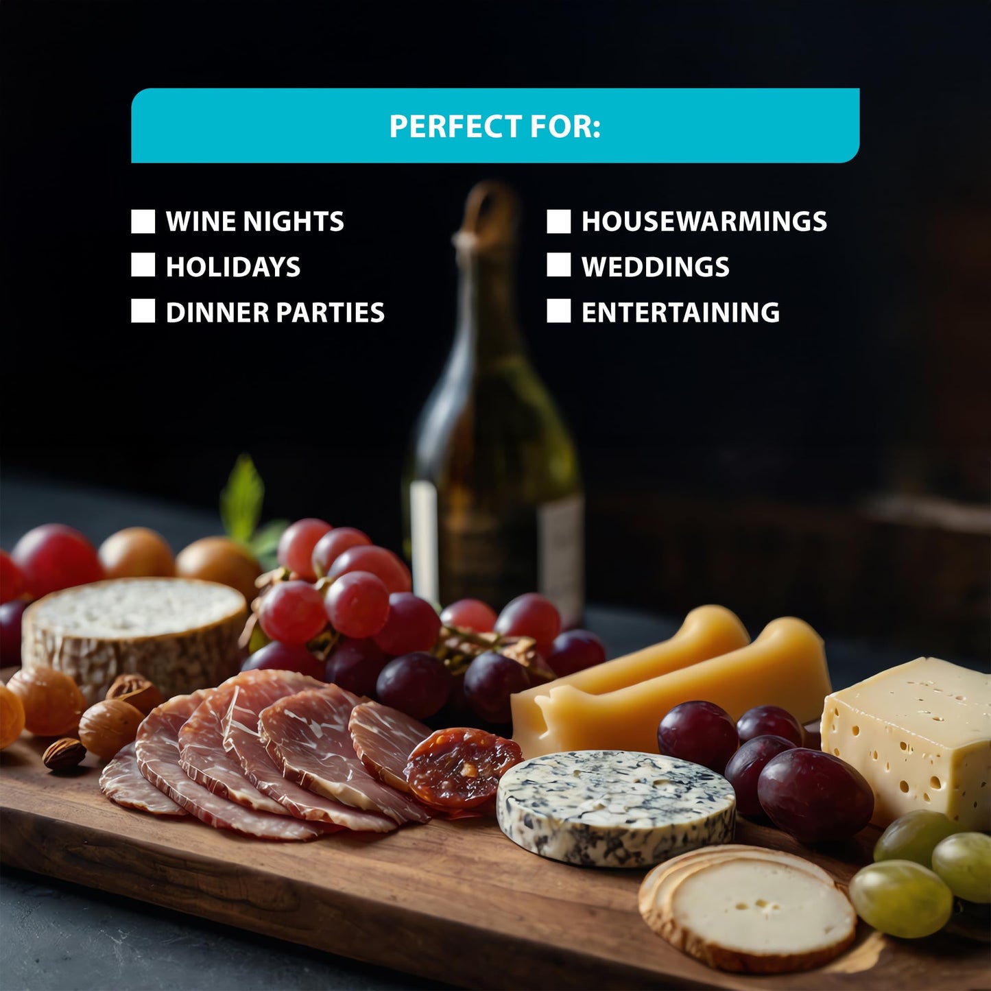 SlidingSusan Cheese Cutting Board - 11” Maple Wood with Black Stainless Steel Slicer - Charcuterie Block for Hard & Soft Cheeses, Butter, Meat – Heavy Duty Handheld Kitchen Tool